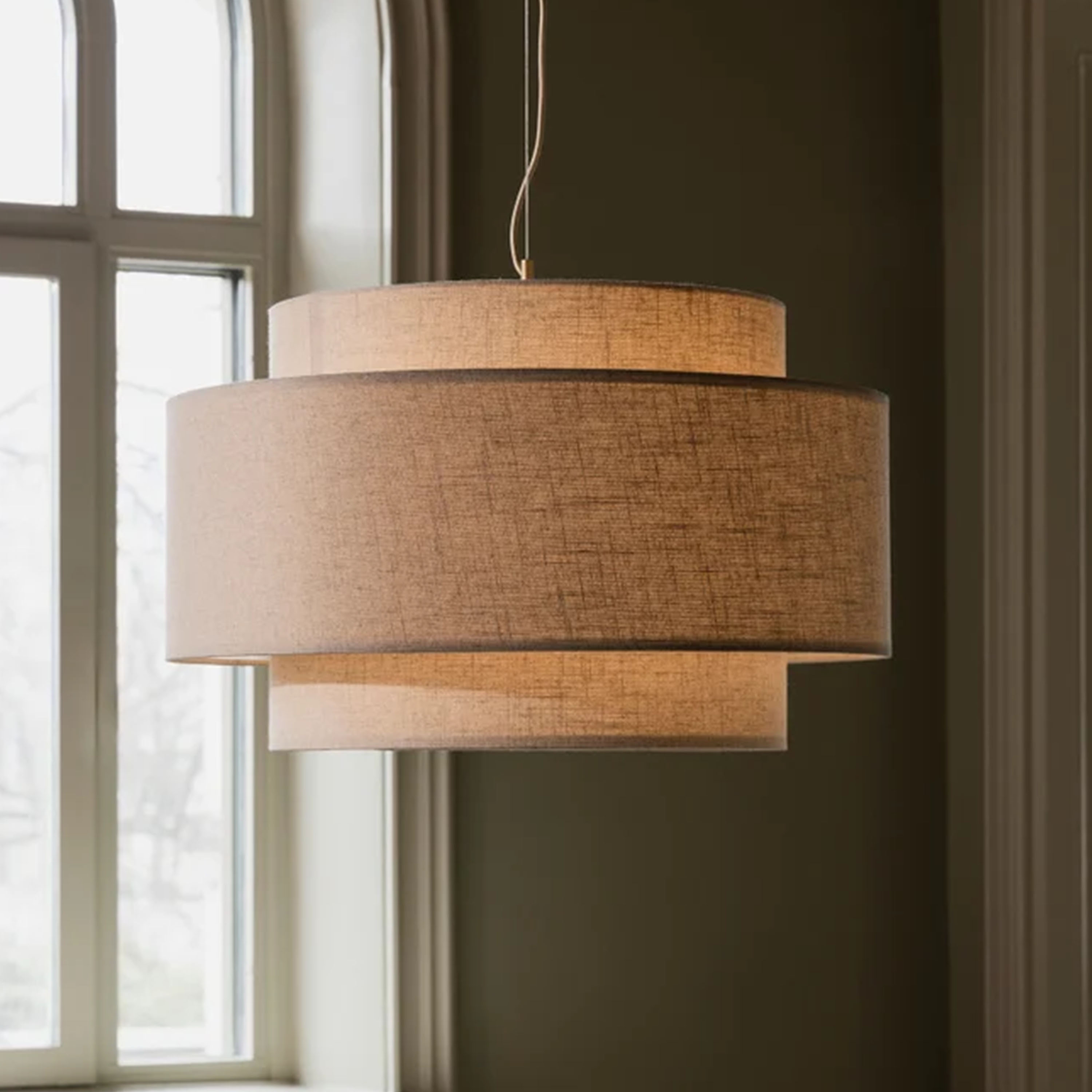 Globen Lighting Noah Taklampe Beige Ø70