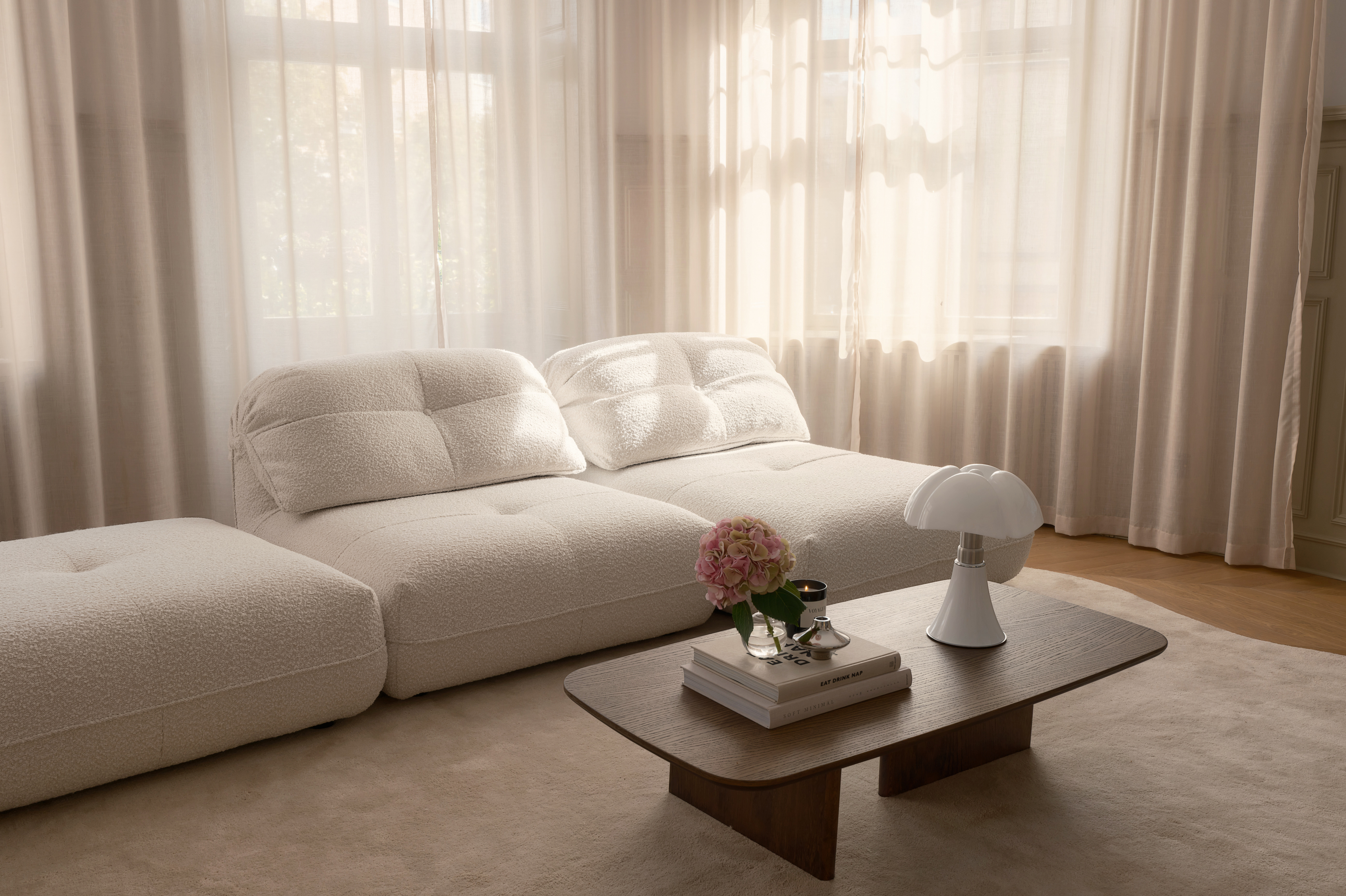 Sleepo Collection Toto Sittmodul Nature Bouclé 108cm