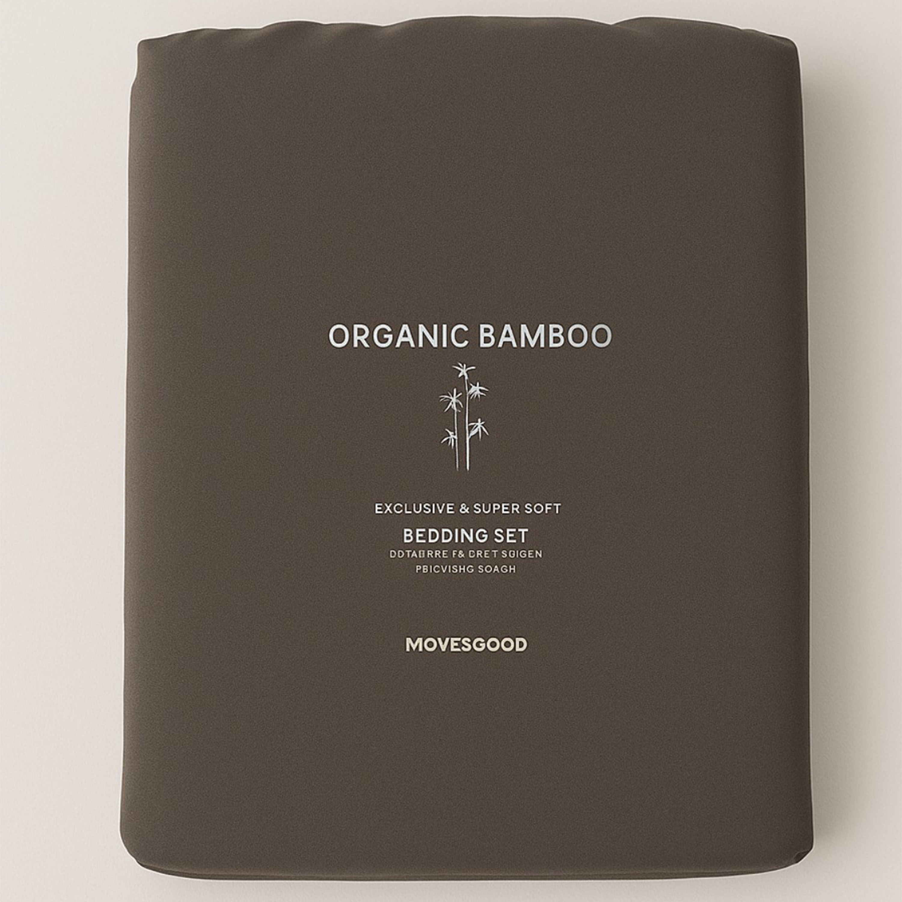 Movesgood Bamboo Sengesett Mud 220x220/50x60