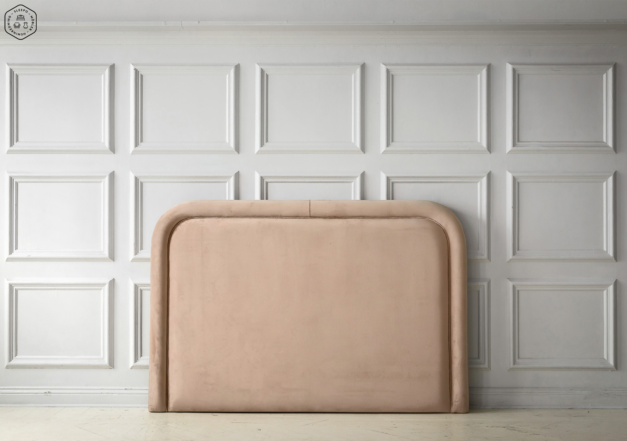 Sleepo Collection Celine Sänggavel Sammet Beige 160cm