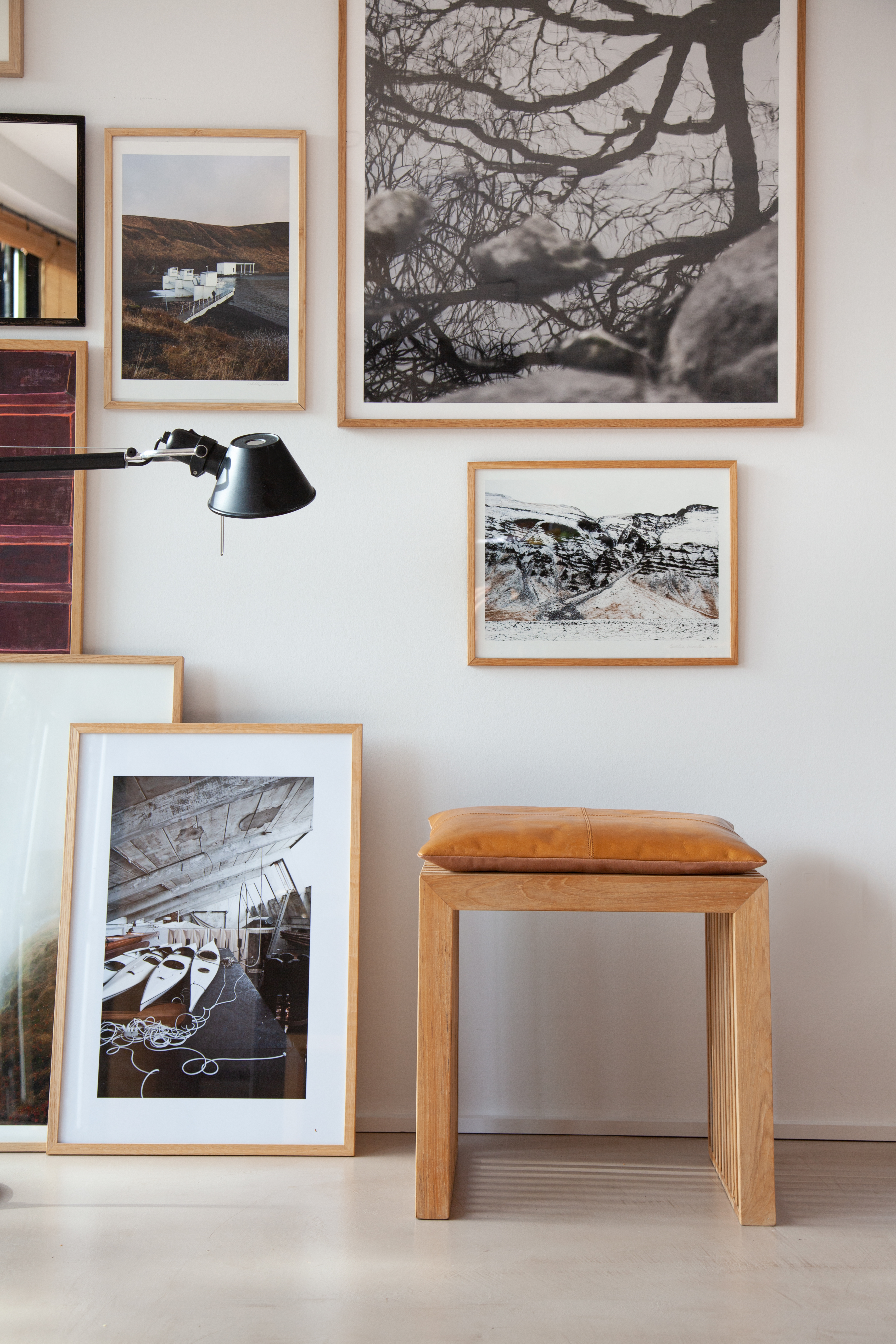 Cinas Stolsdyna Läder Ljusbrun 45x35cm