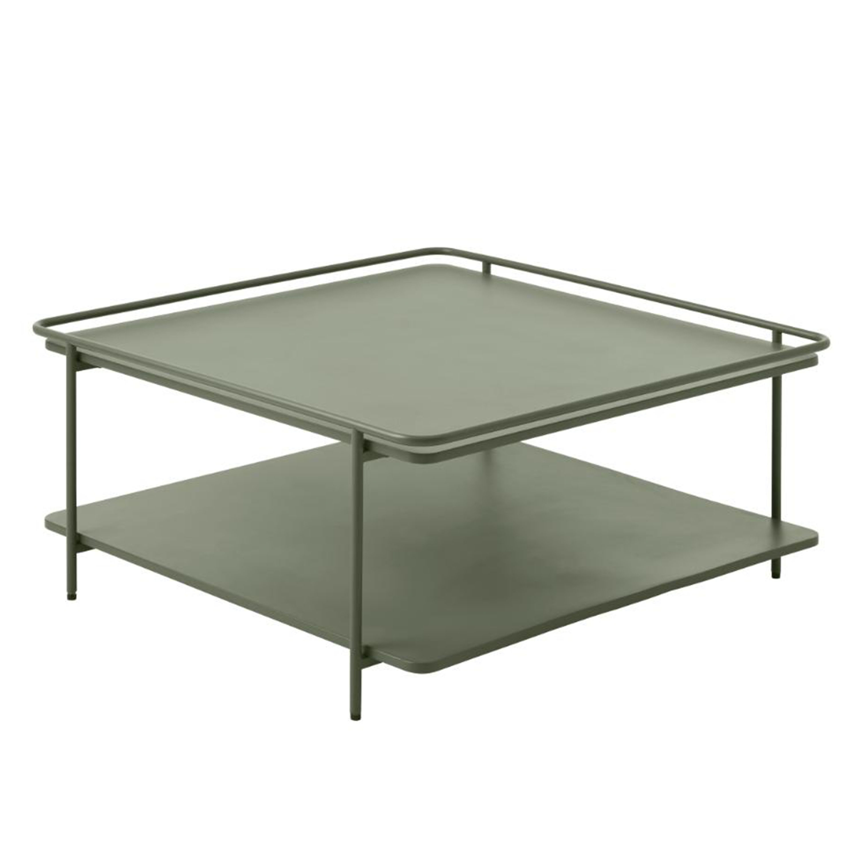 Nordic Home Filippa Couchtisch Olivgrün 75x75