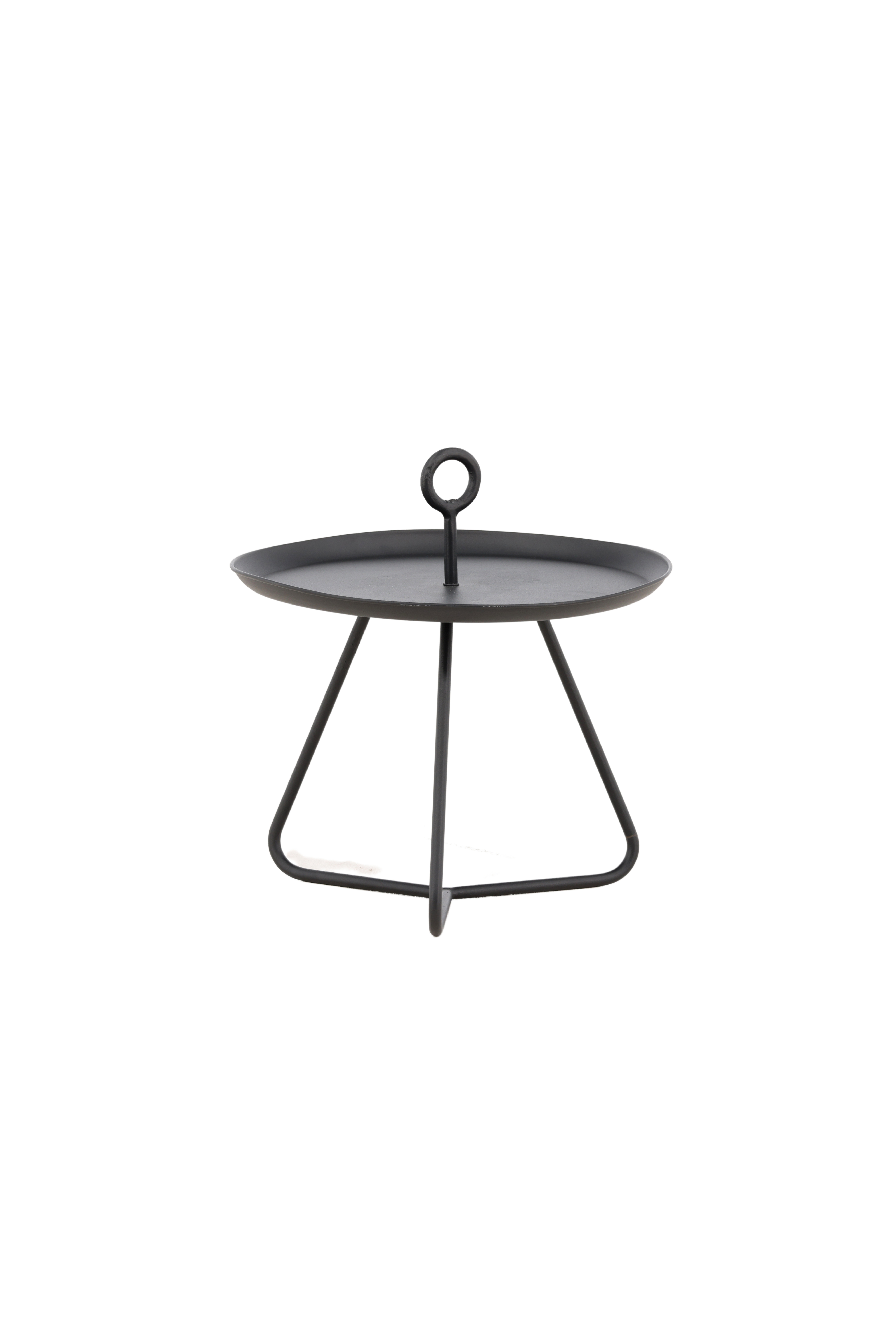 Venture Home Didem Sidobord Black Ø40