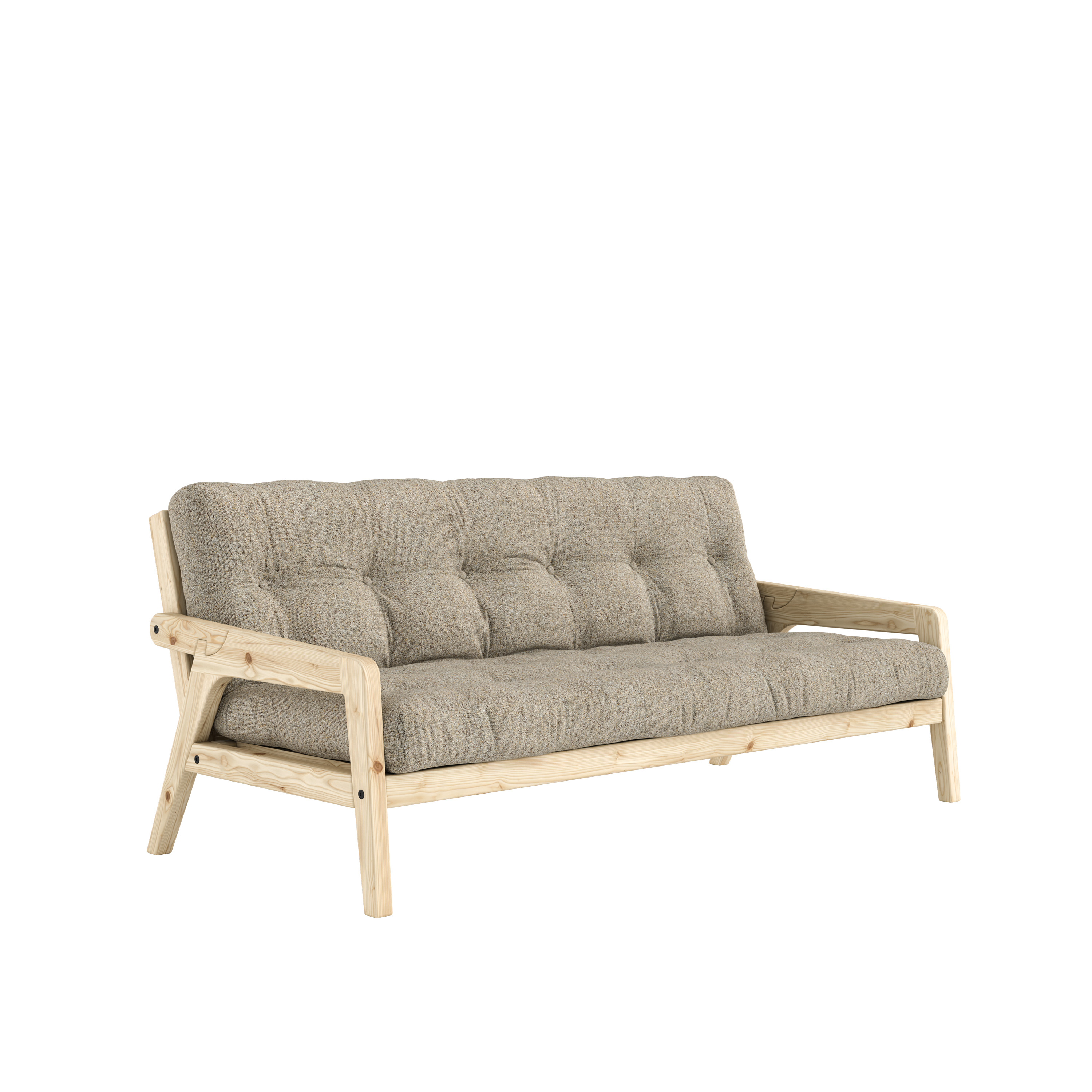 Karup Design Grab Bäddsoffa Clear Lacquered/Warm Sand 204cm