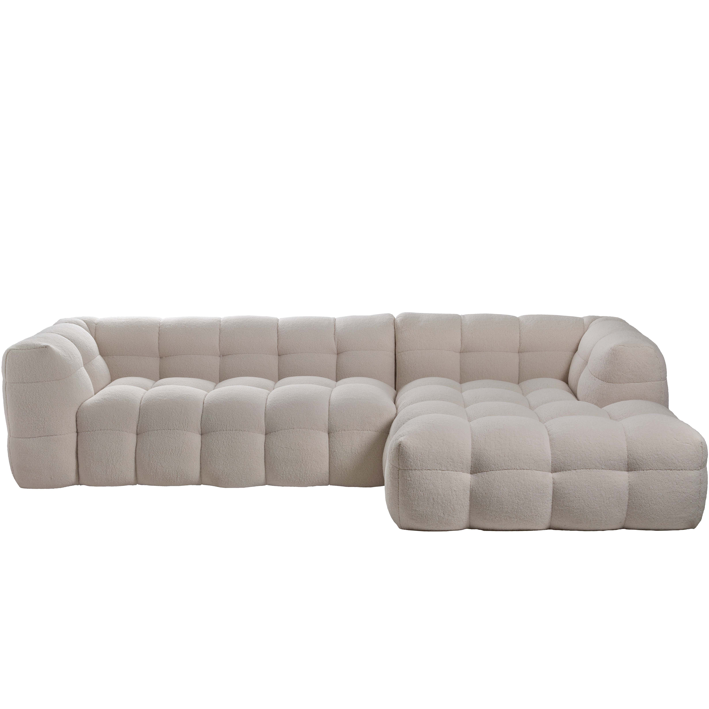 Sleepo Collection Billie Divansoffa Höger Creme Teddy