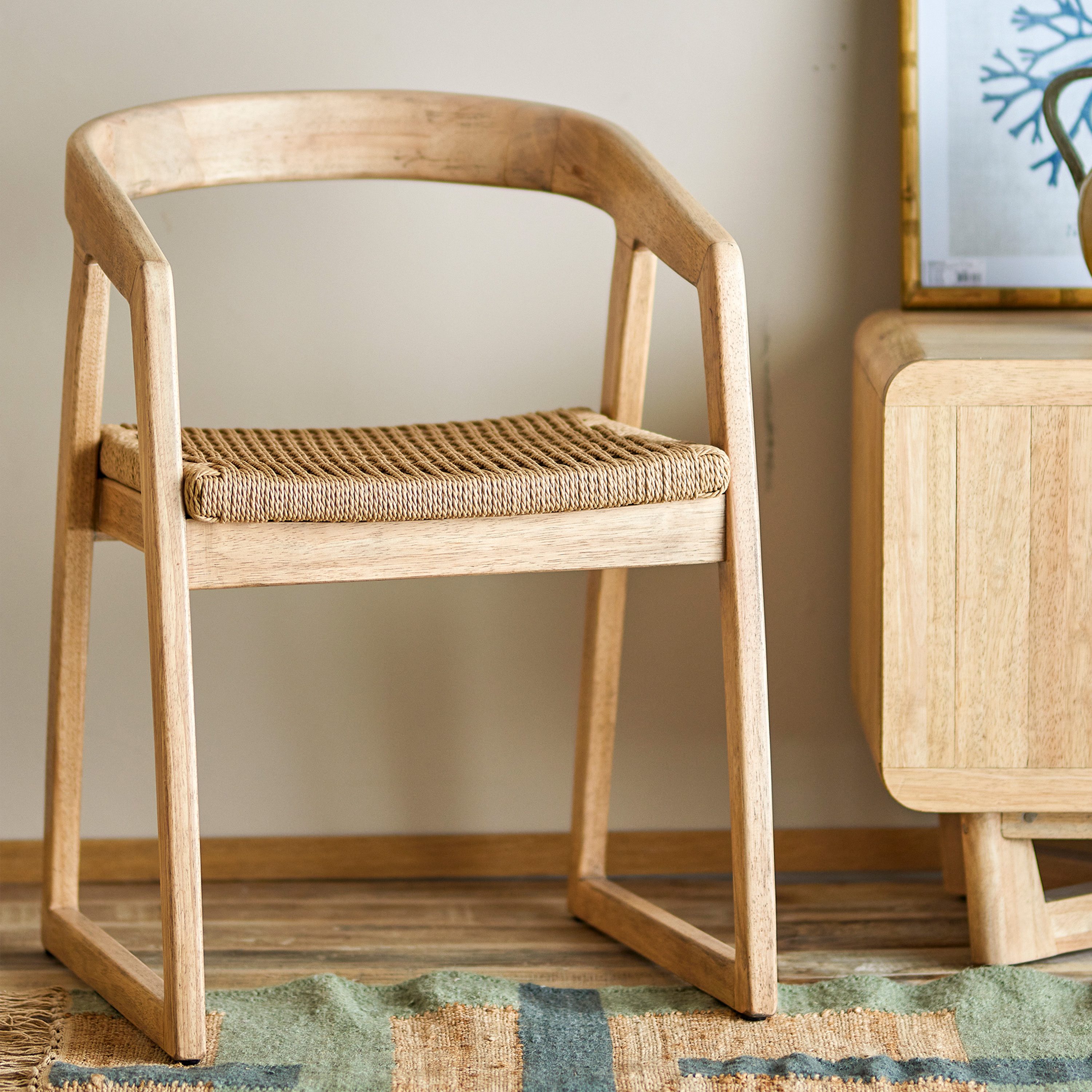 Bloomingville Serrone Ruokatuoli Luonnonväri