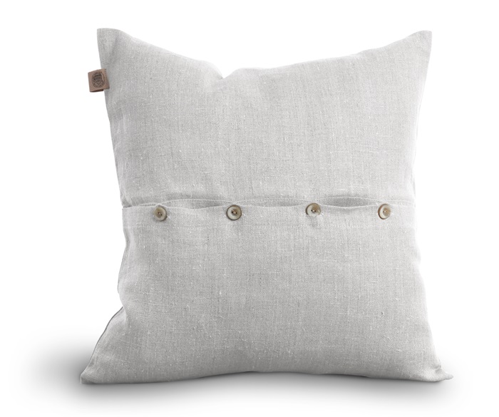 Classic Kuddfodral Linne Light Grey 50x50