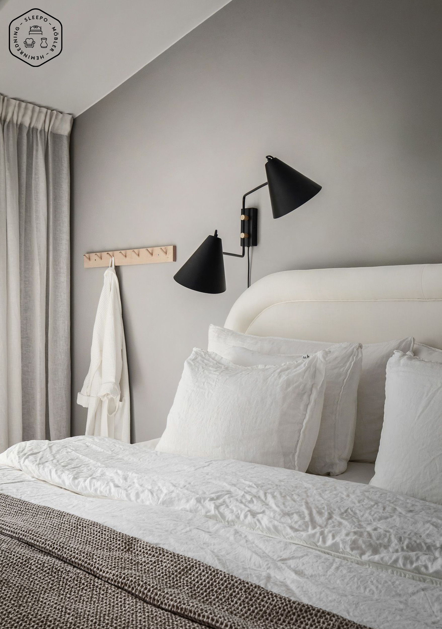 Sleepo Collection Celine Sengegavl Hvit 160cm