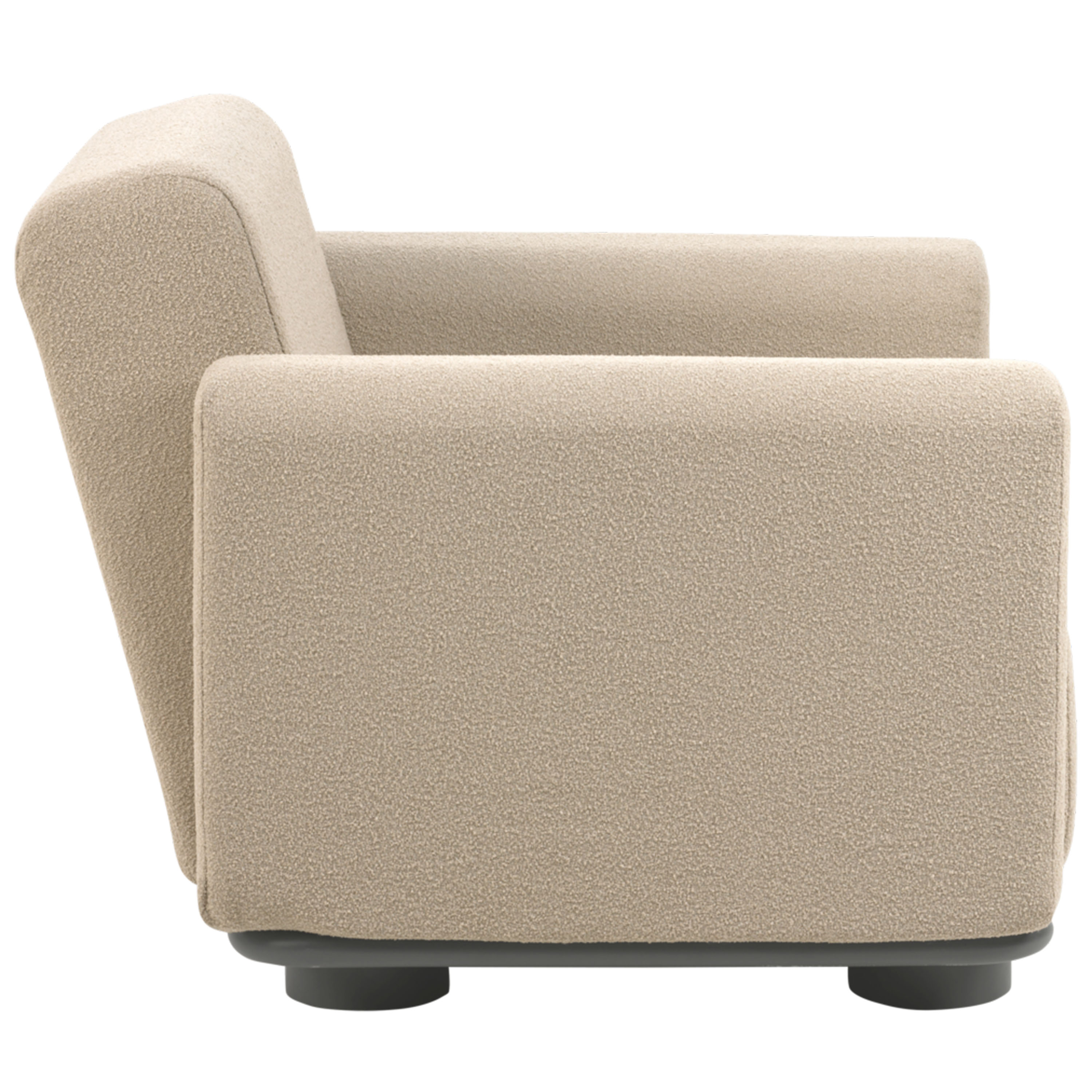 Brafab Bolster Loungefotölj Anthracite/Teddy Beige