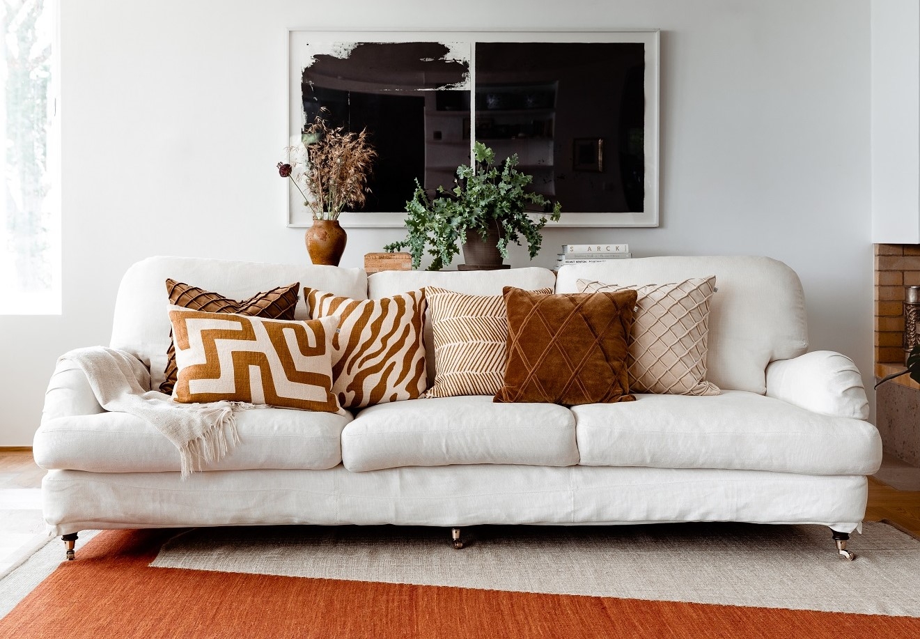 Chhatwal &amp; Jonsson Zebra Pellava Tyynynpäällinen Taupe 50x50