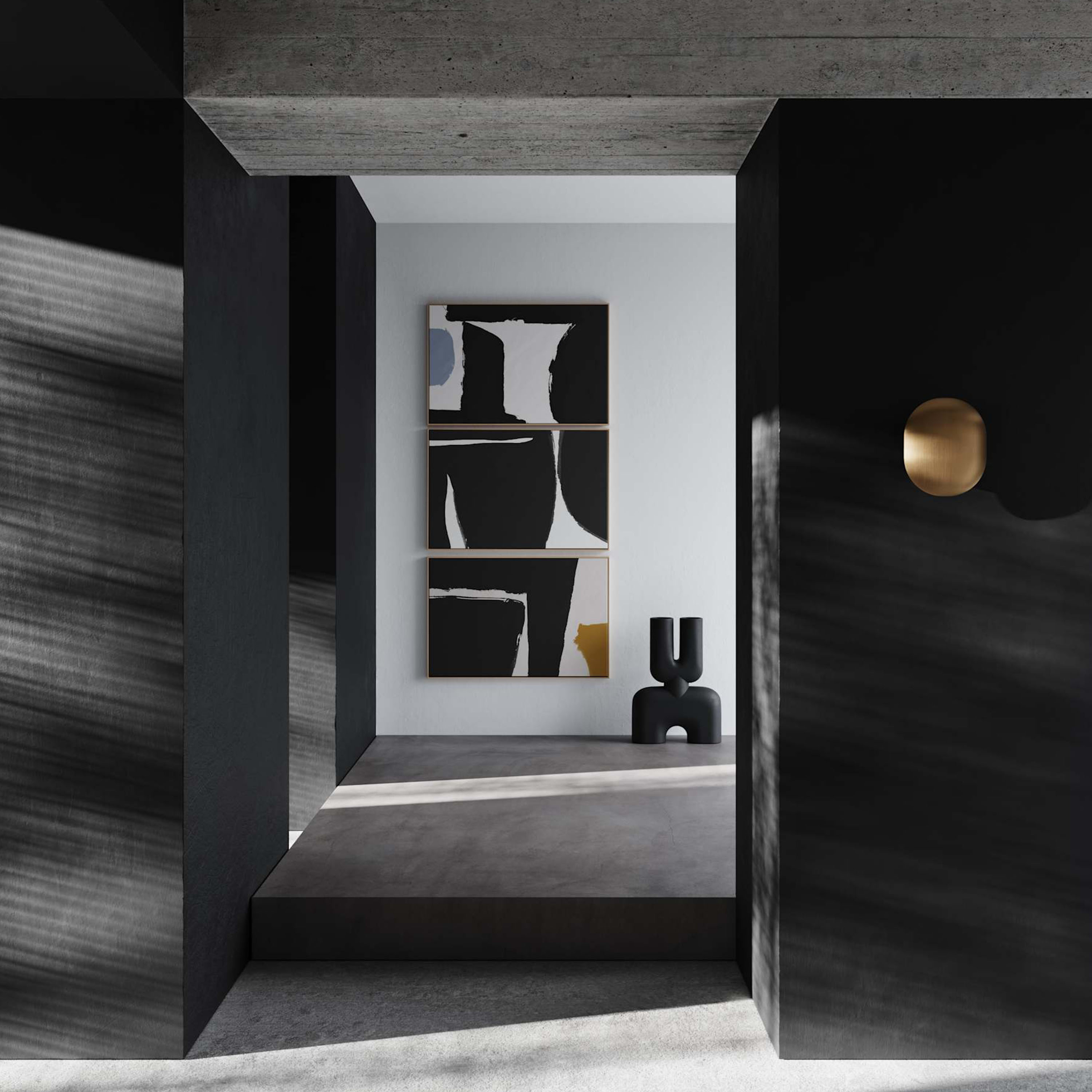 101 Copenhagen Clam Vegglampe Messing