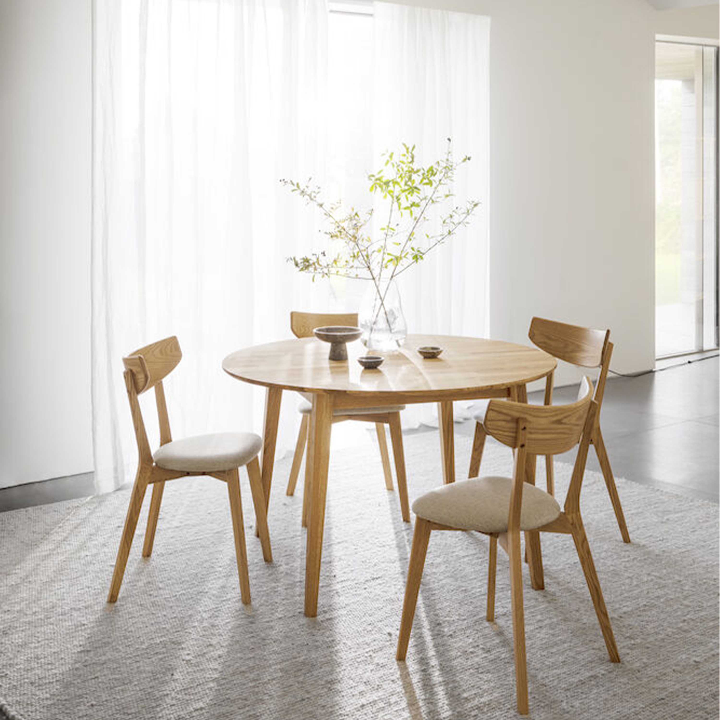 Rowico Home Ami Matstol Ek/Grå