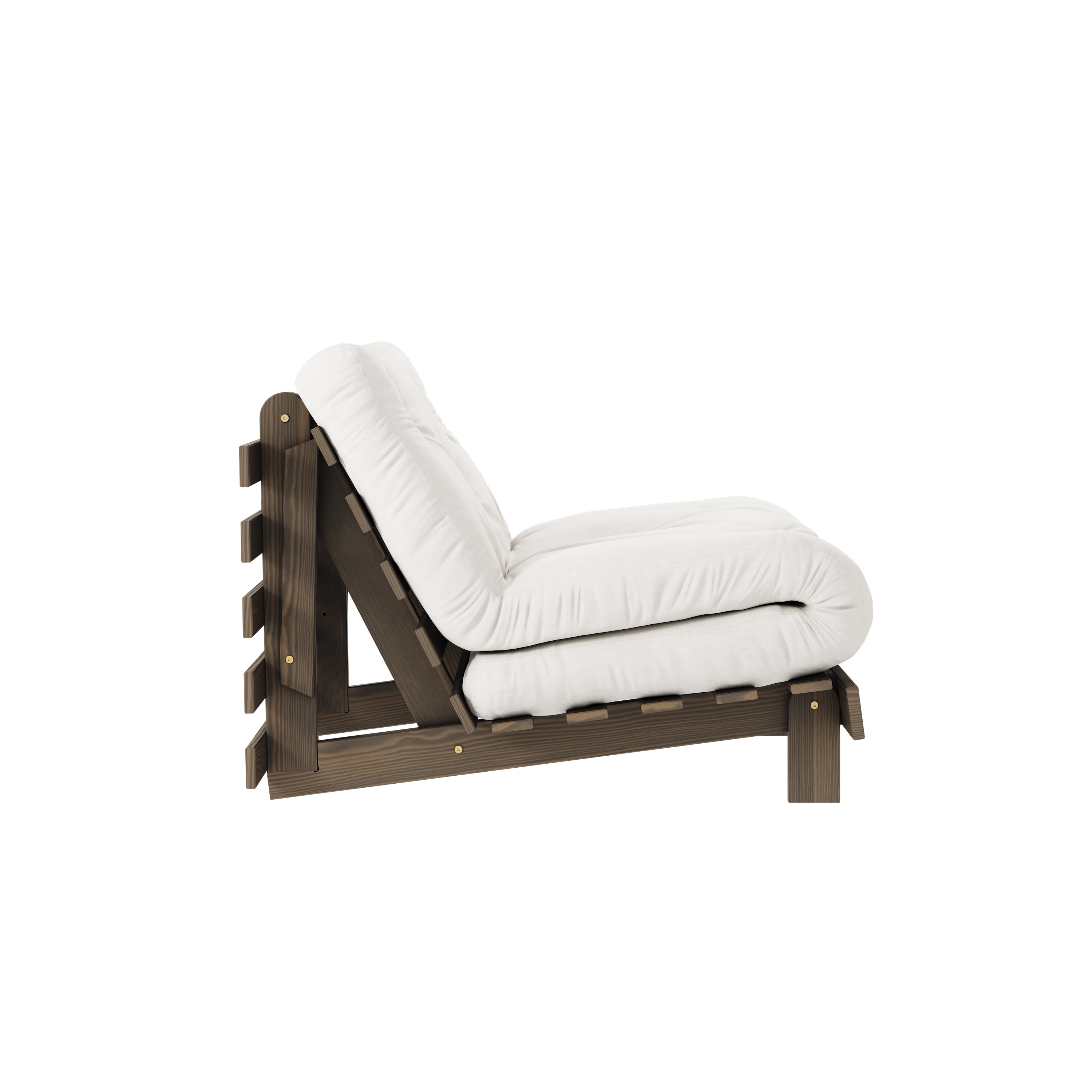 Karup Design Roots Bäddfåtölj Brun/Natural 90cm