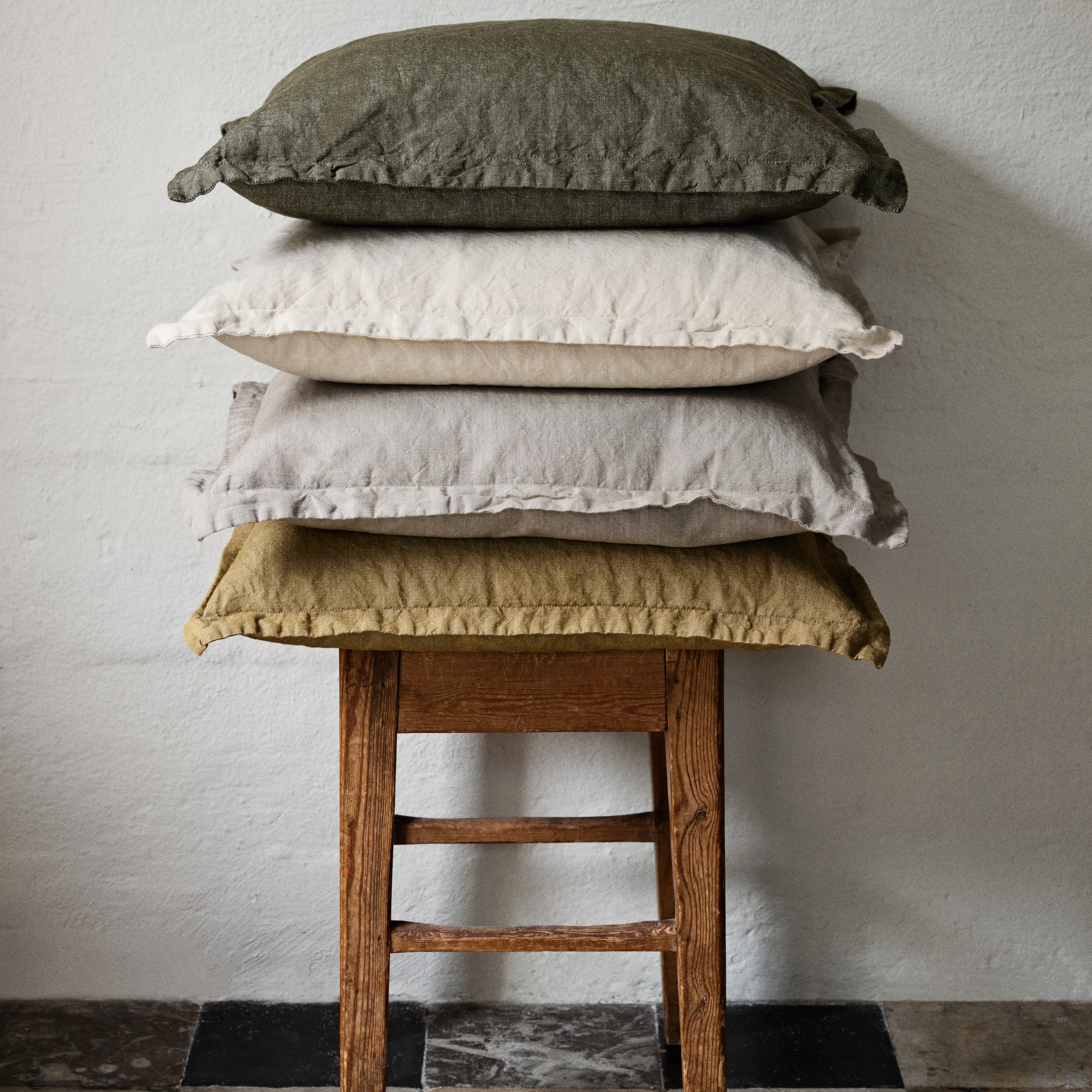 Broste Copenhagen Linn Putetrekk Castle Beige 50x50