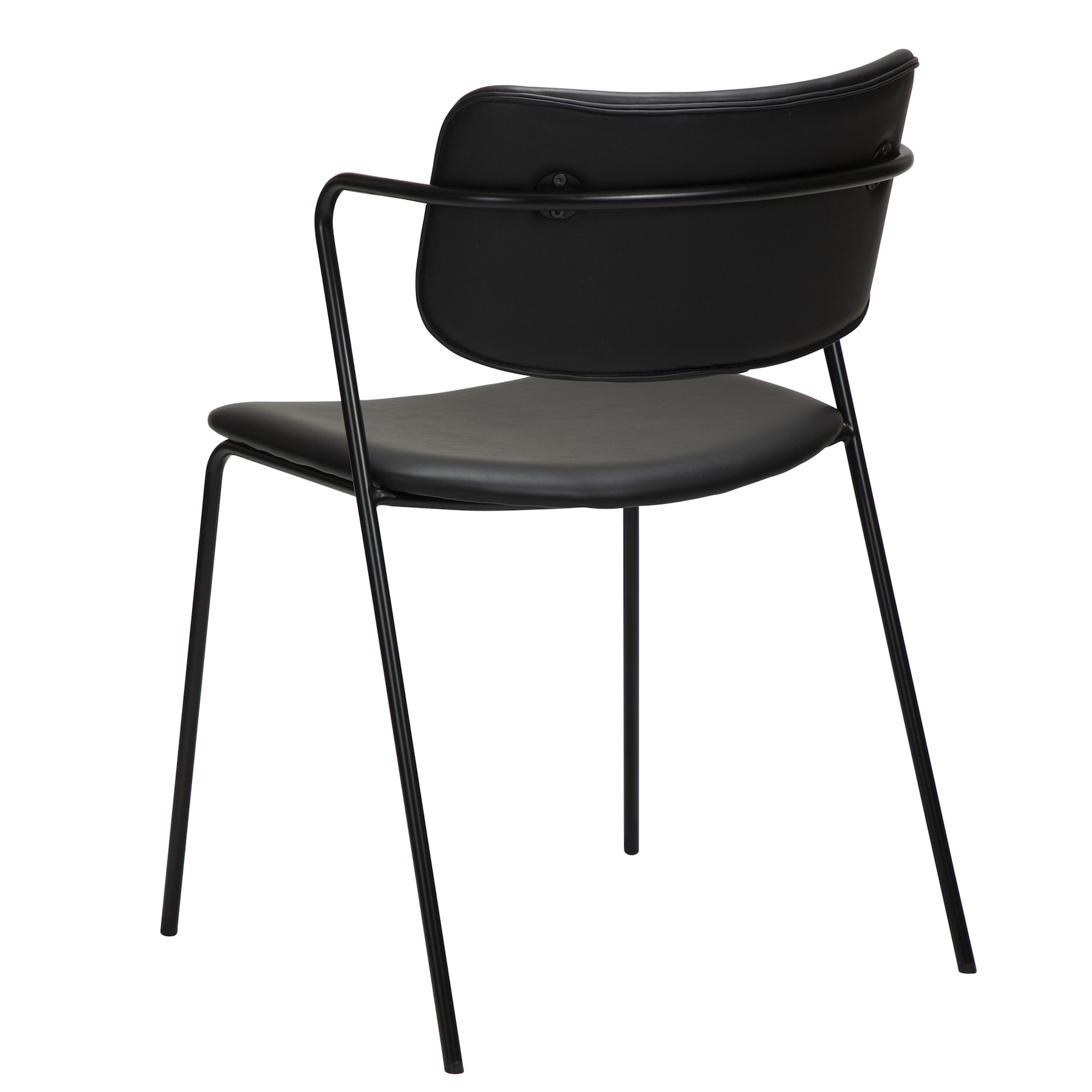 Dan Form Zed Matstol Konstläder Svart