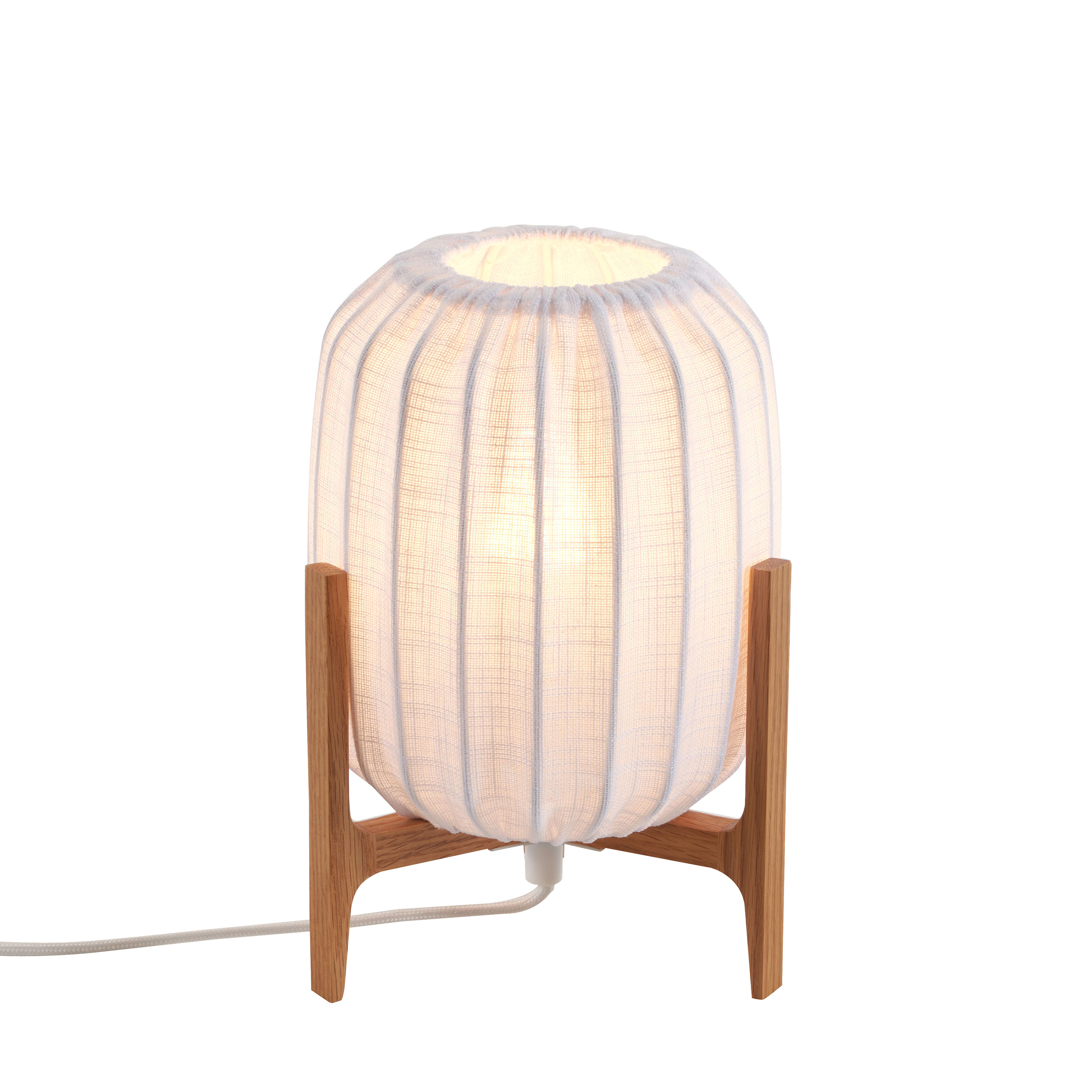 Watt &amp; Veke Prisma Tischleuchte Oak/White 24cm