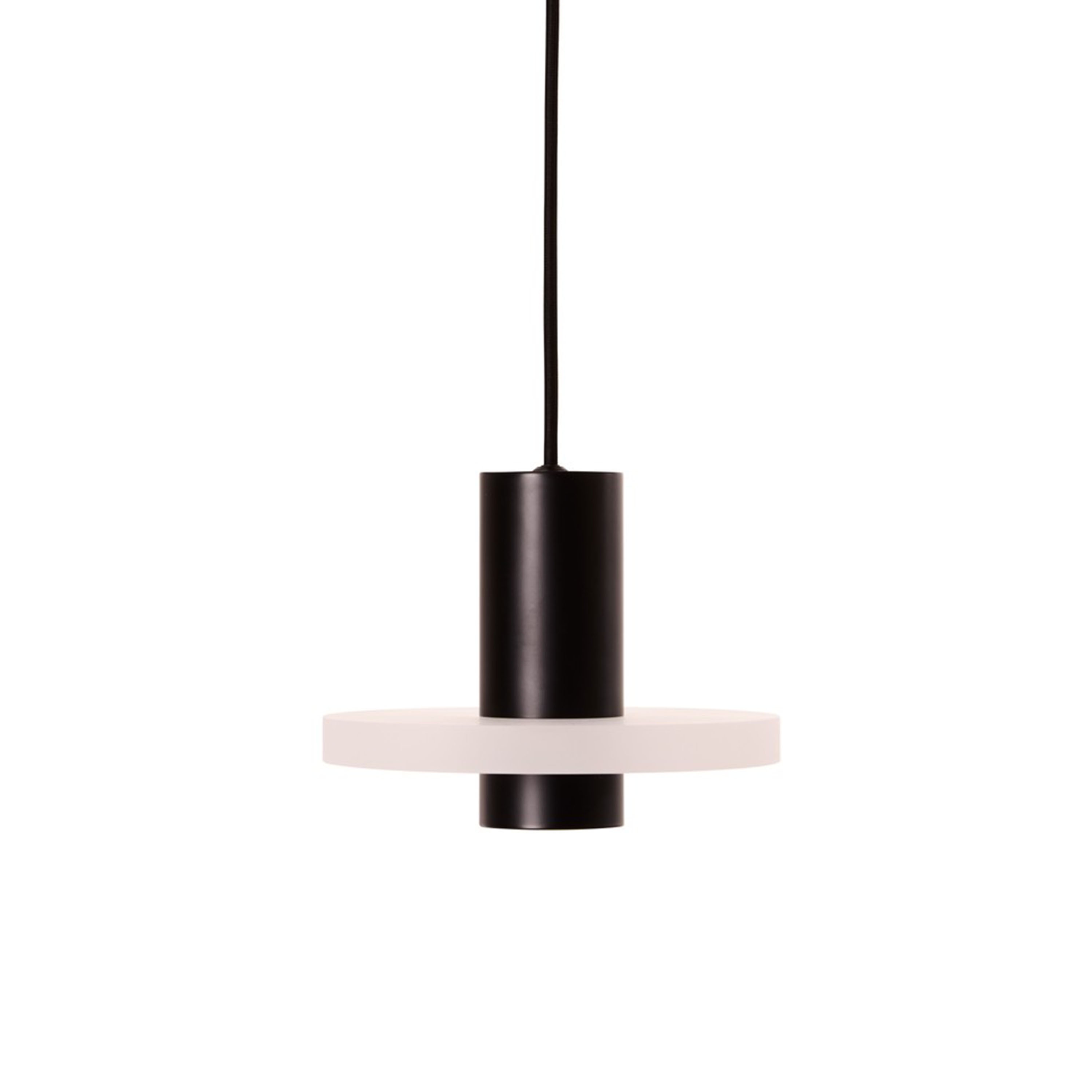 Flake Taklampa Frosted Matt Black Ø19