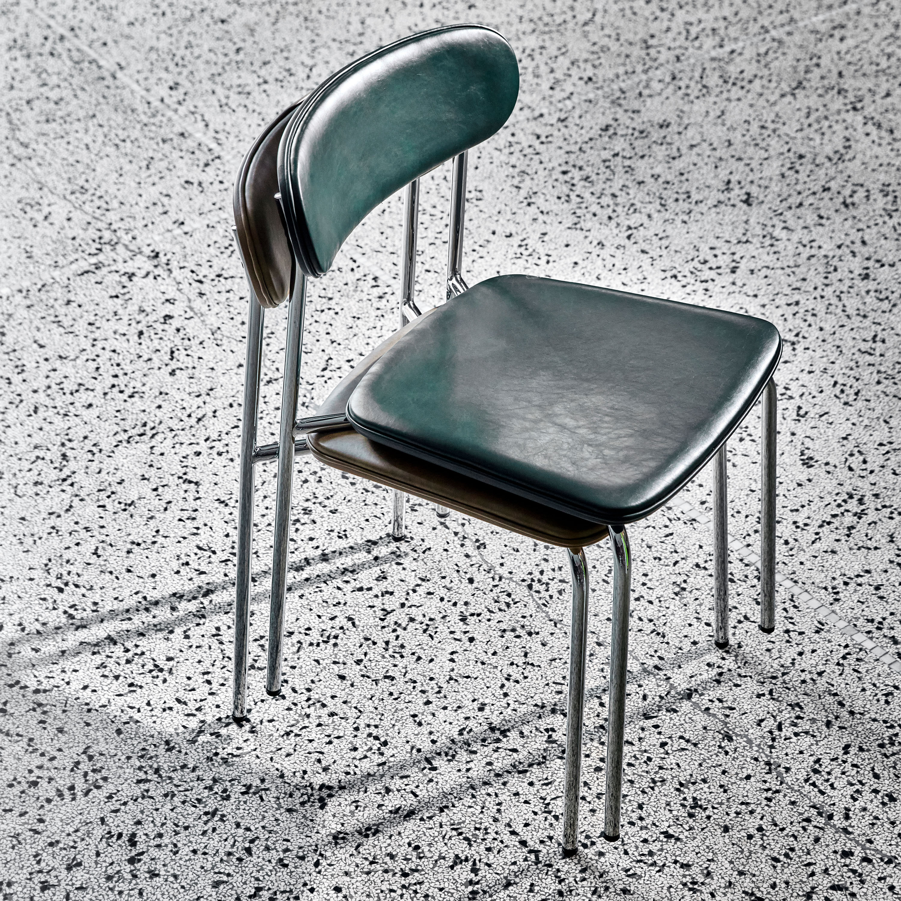 House Doctor Pova Essstuhl Dunkelgrün 2er-Pack