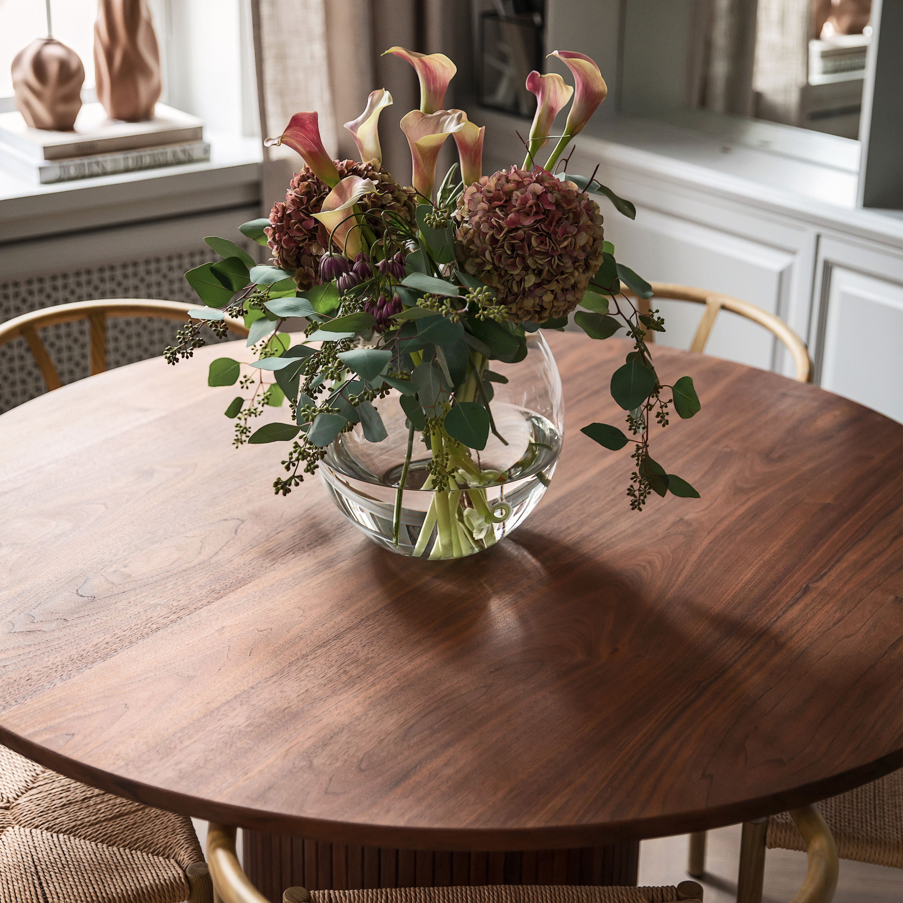 Sleepo Collection Adele Matbord Valnöt Ø115