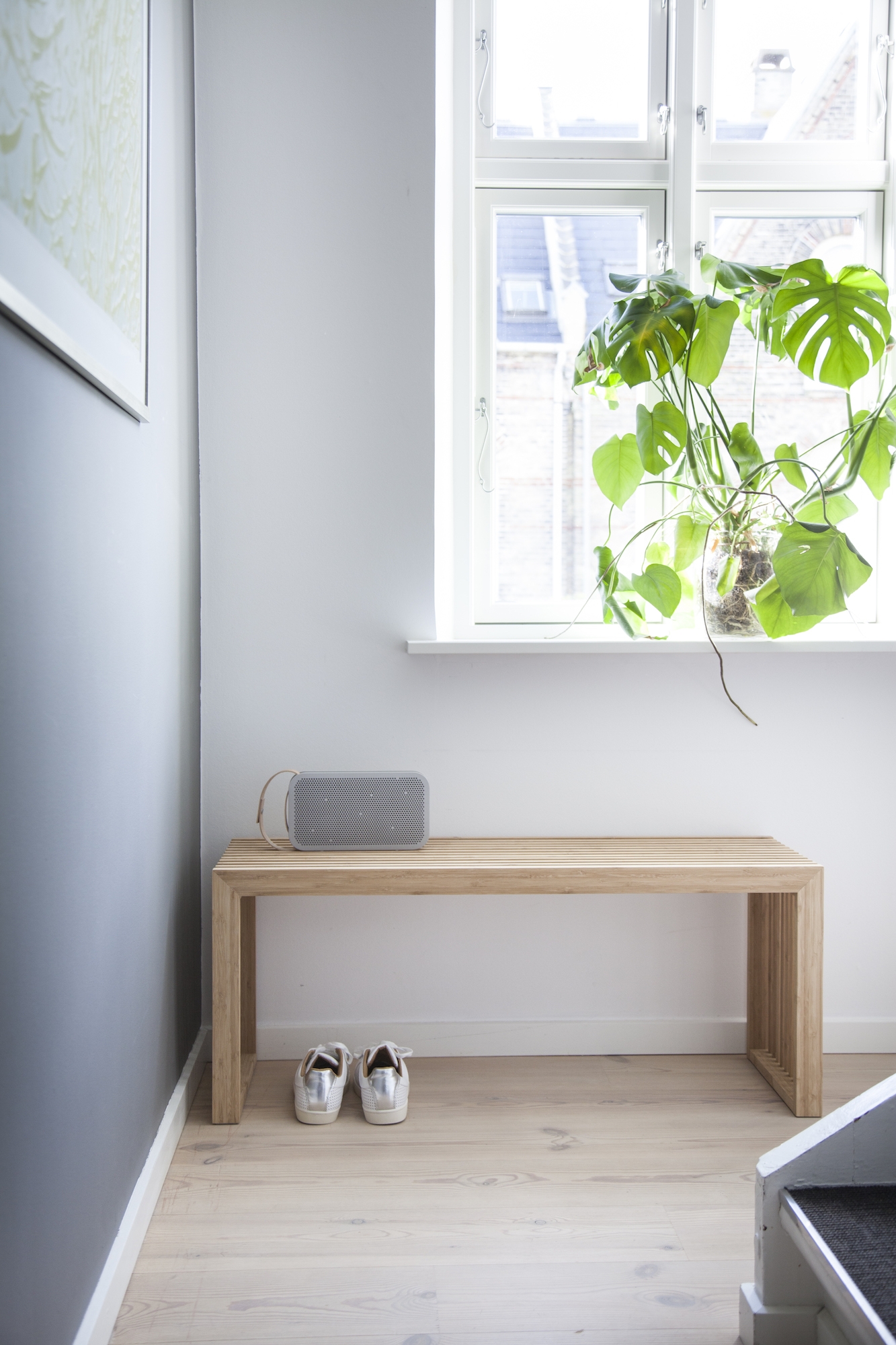 Cinas Rib Bänk Bambu 104cm