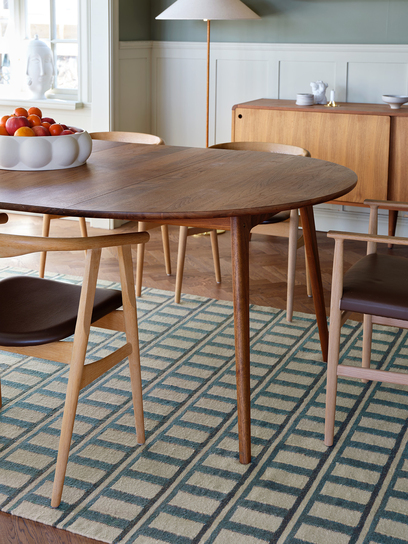 Chhatwal &amp; Jonsson Mysore Ullmatta Off White/Heaven Blue/Blue 230x320