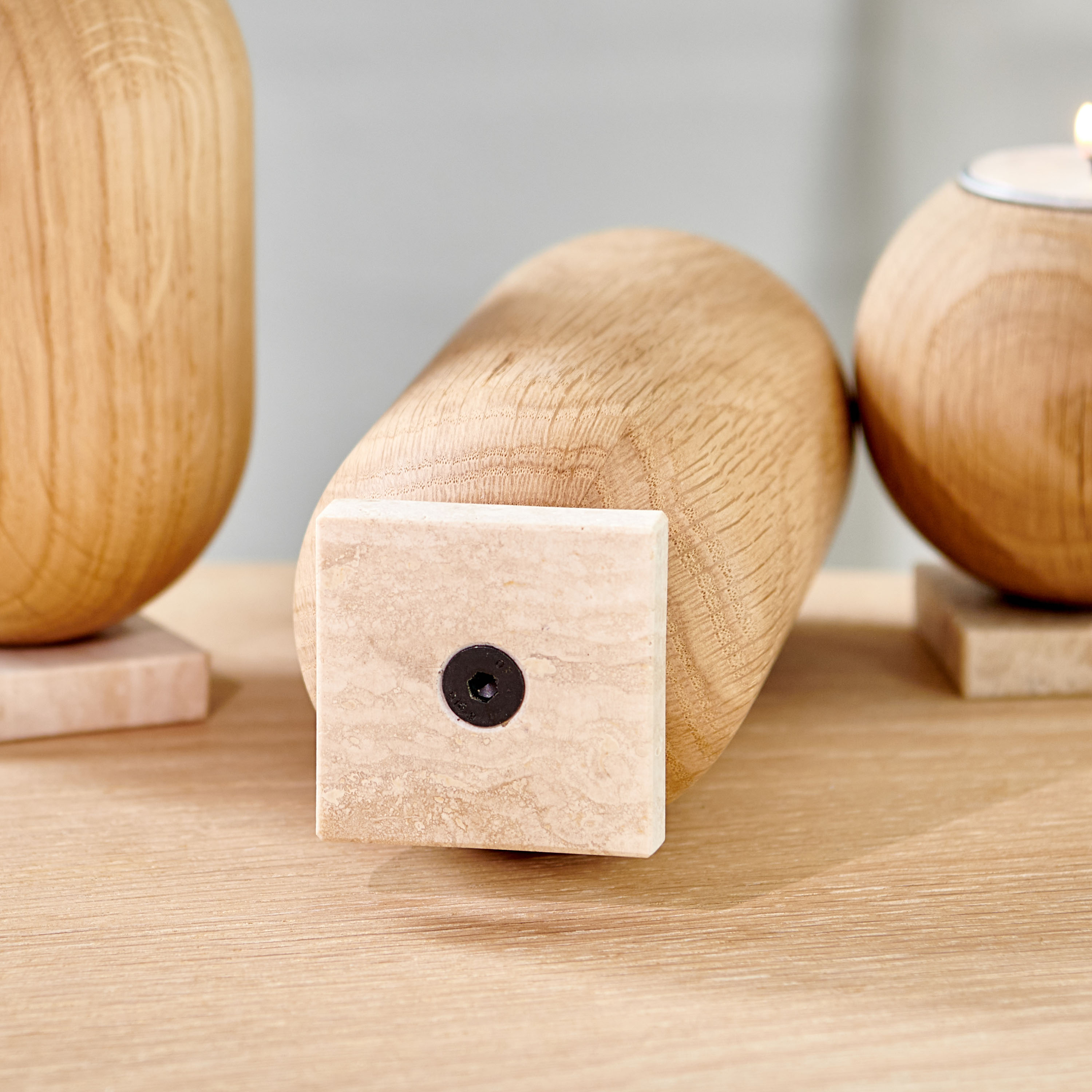 Aakjaer Furniture Ellipse Maljakko Luonnonöljytty Tammi