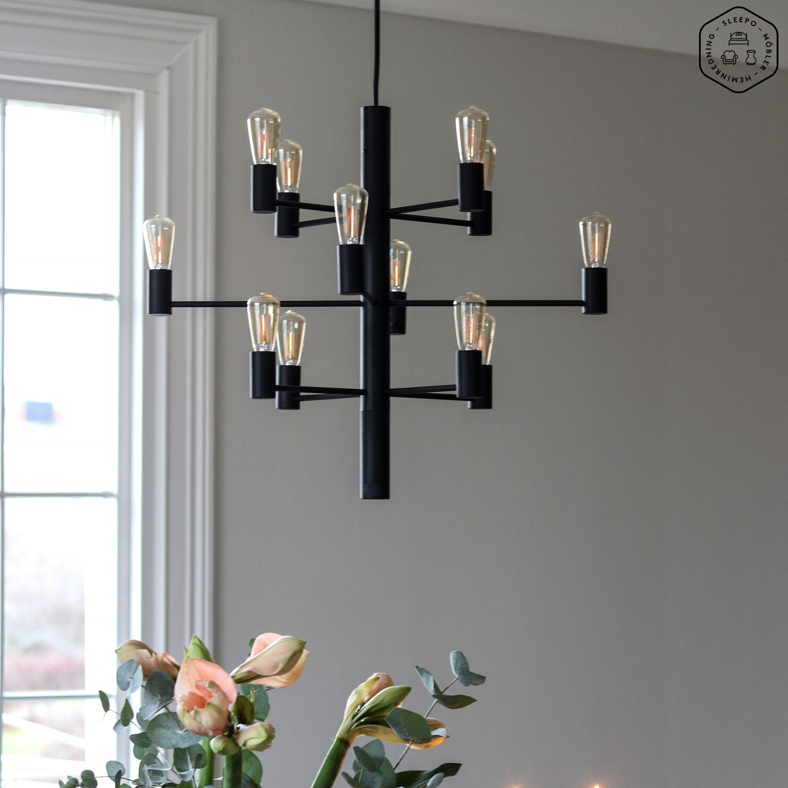 Herstal Manola 12 Led Taklampe Svart