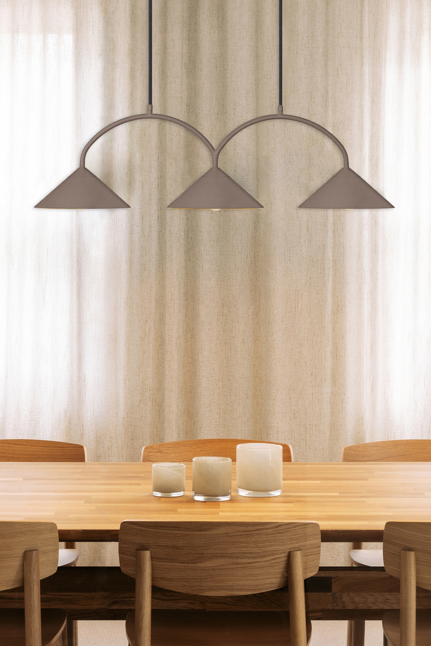 Globen Lighting Curve 3 Taklampa Mocha