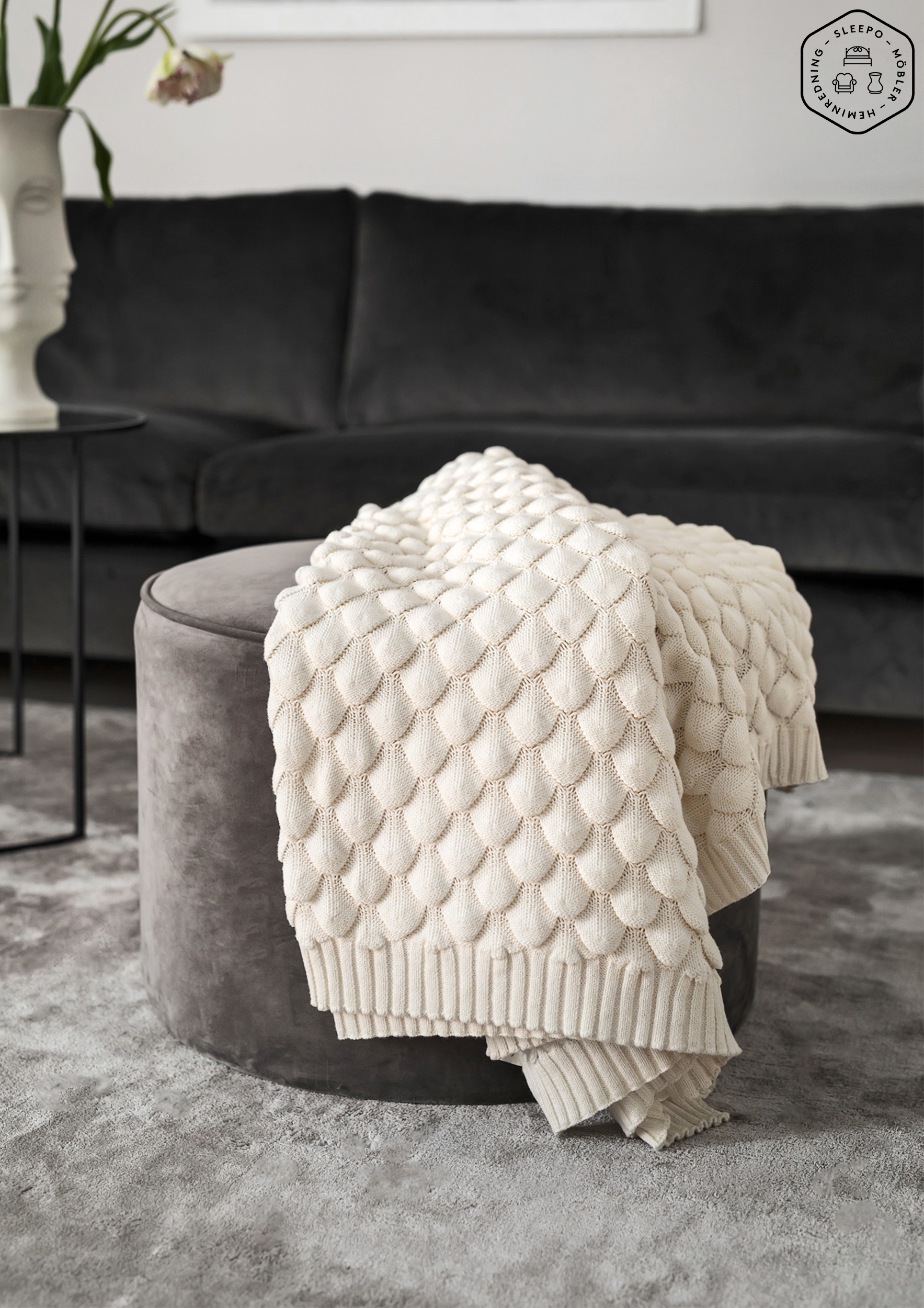 Classic Collection Gems Pläd White