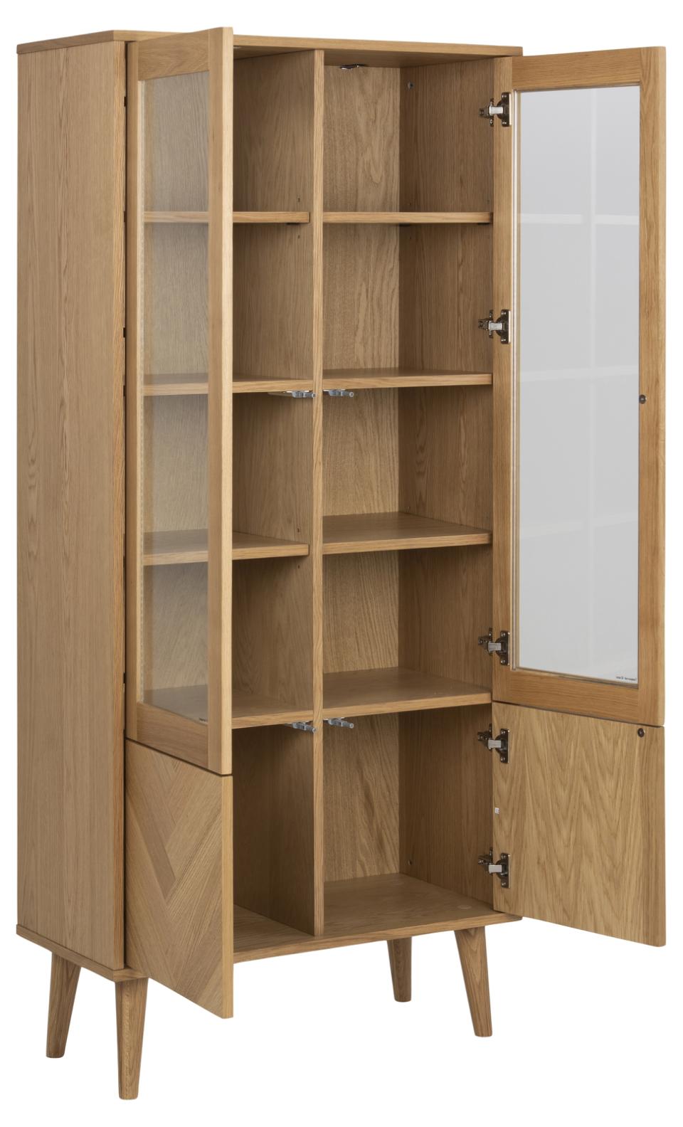 Nordic Home Nicki Vitrineschrank Eiche