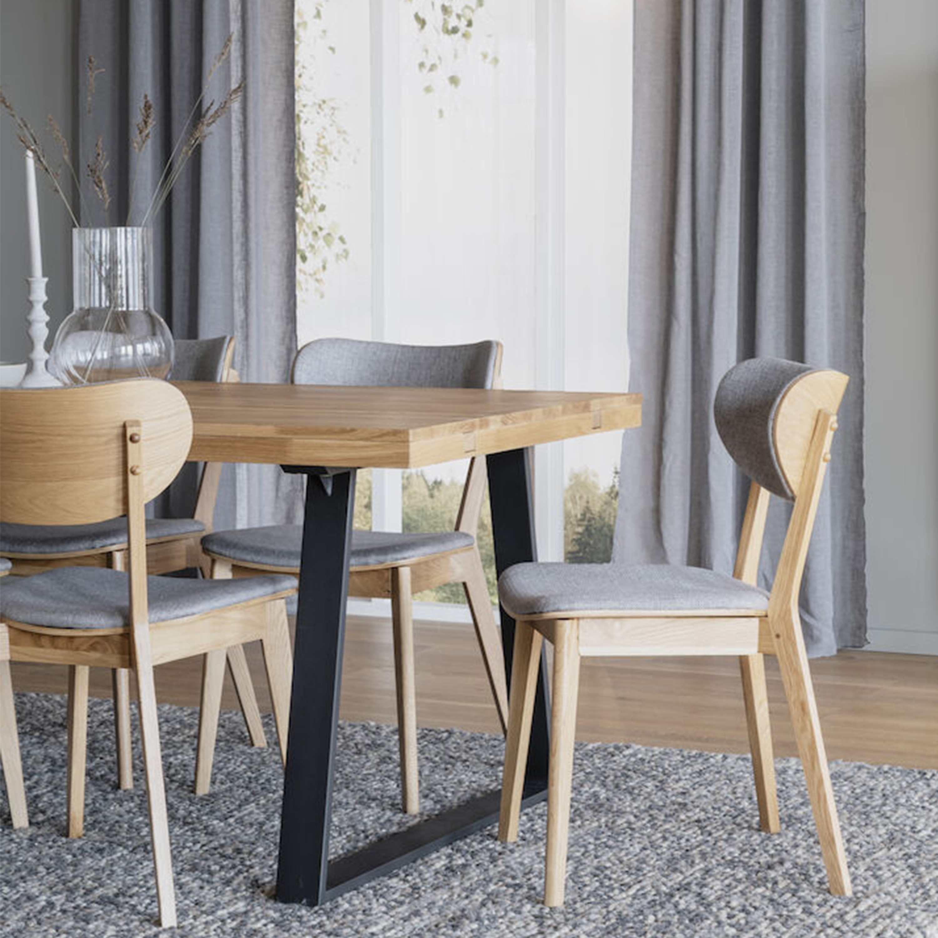 Rowico Home Brooklyn Matbord U-ben Ek 170cm