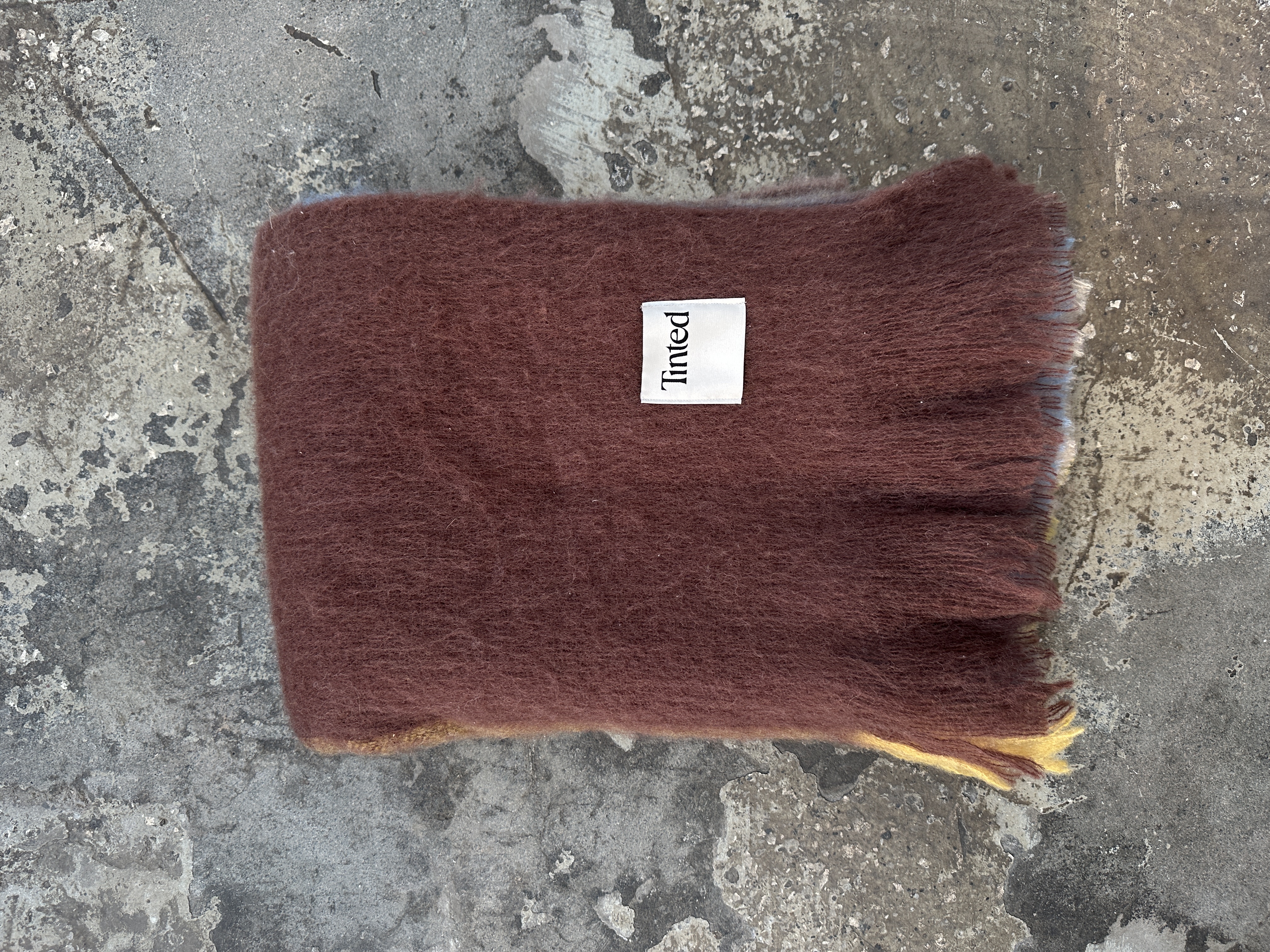 Tinted Lovstrand Ullpläd Braun/Multi 130x170