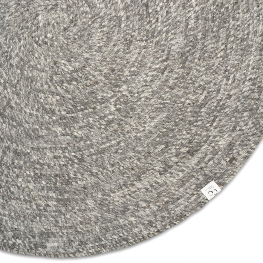 Classic Collection Merino Pyöreä Villamatto Grey Ø 200 cm