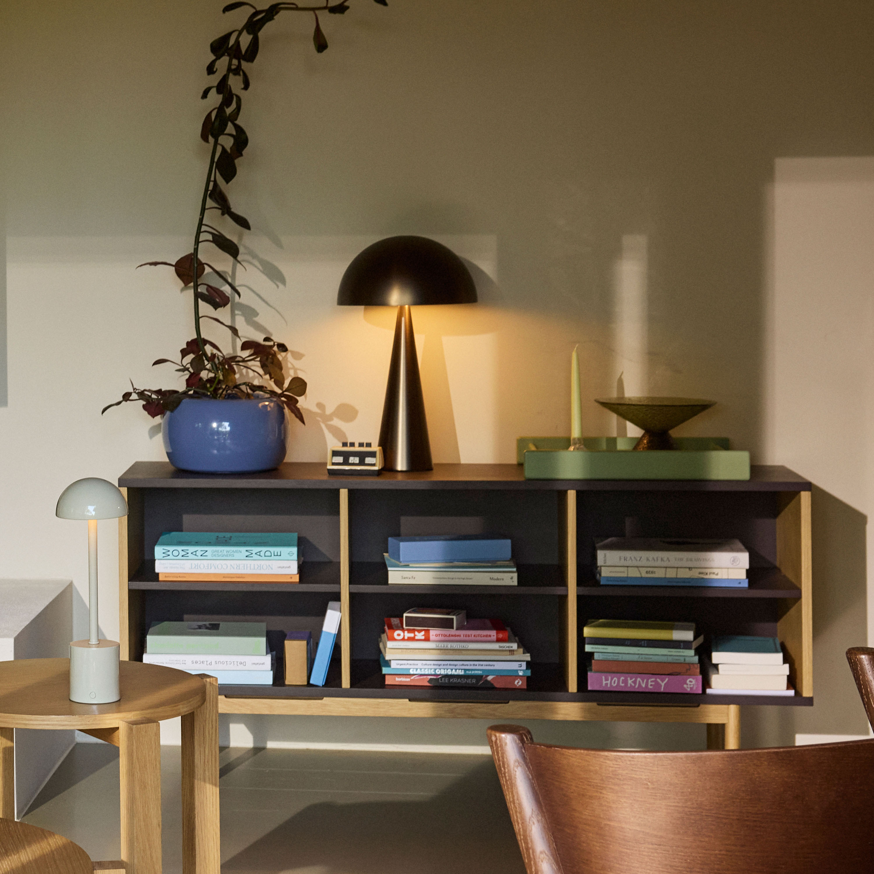 Hübsch Mush Tischlampe Bronzed Brass Hoch 50cm