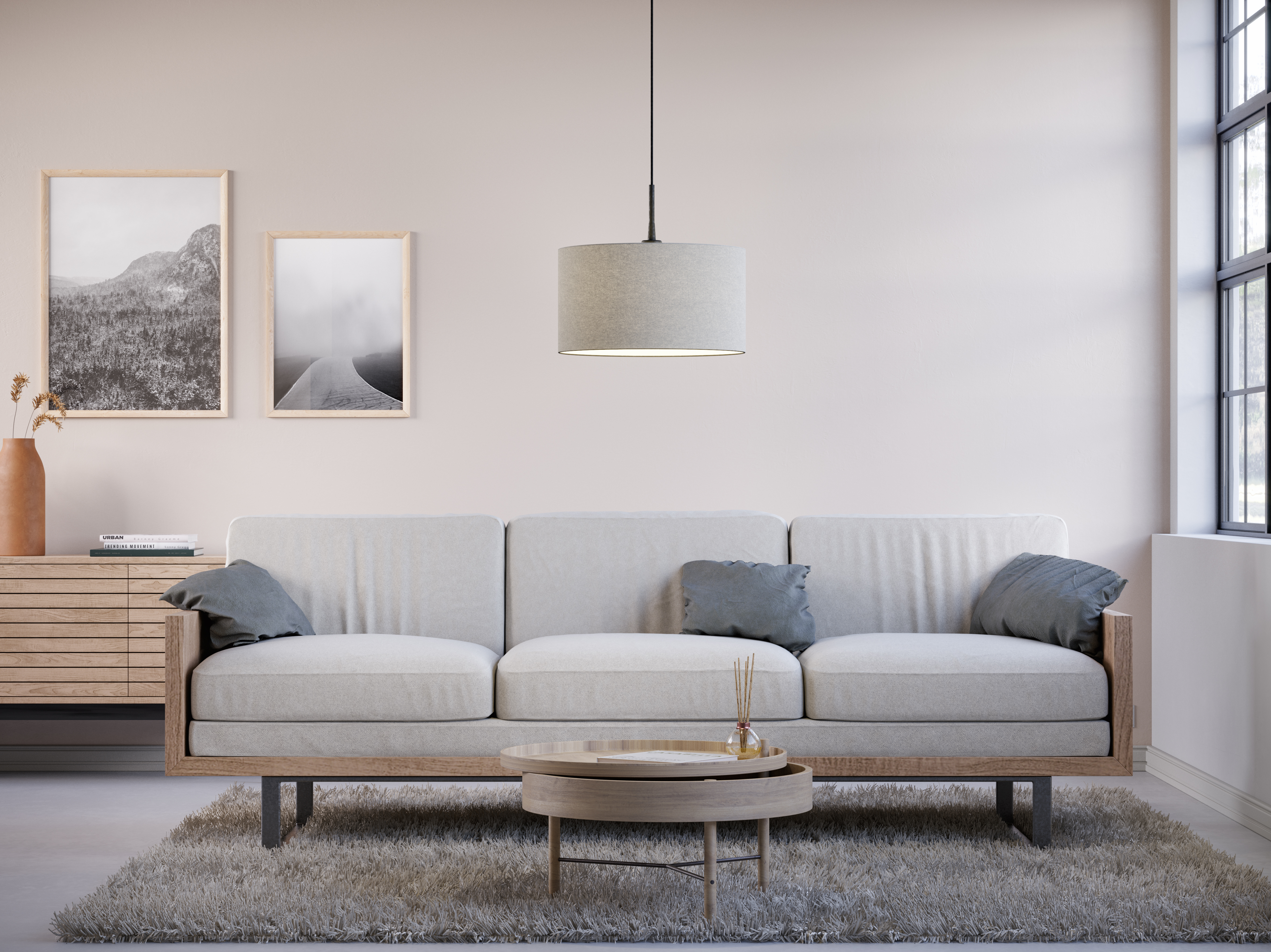 Belid Soft Riippuvalaisin Villaa Valkoinen 40 cm