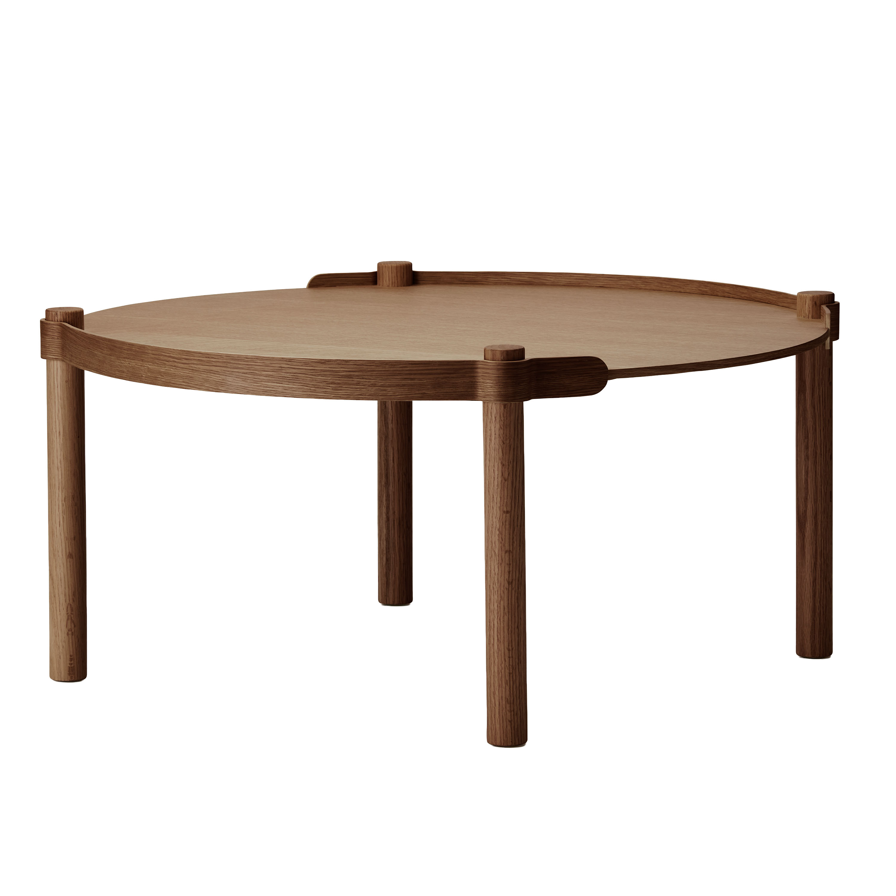 Woody Sofabord Dark Oak Ø80