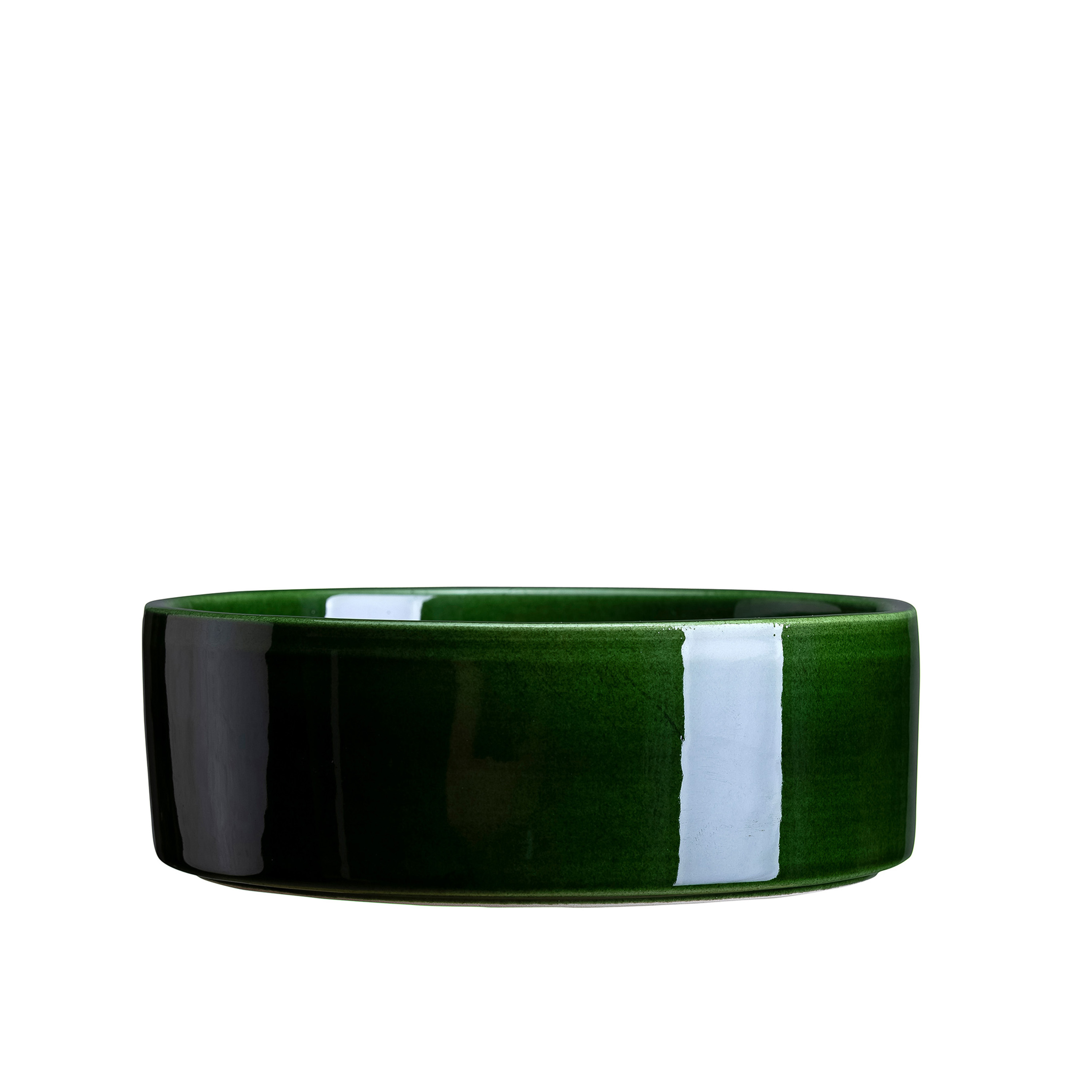 Hoff Fat Glazed Deep Emerald Green Ø30
