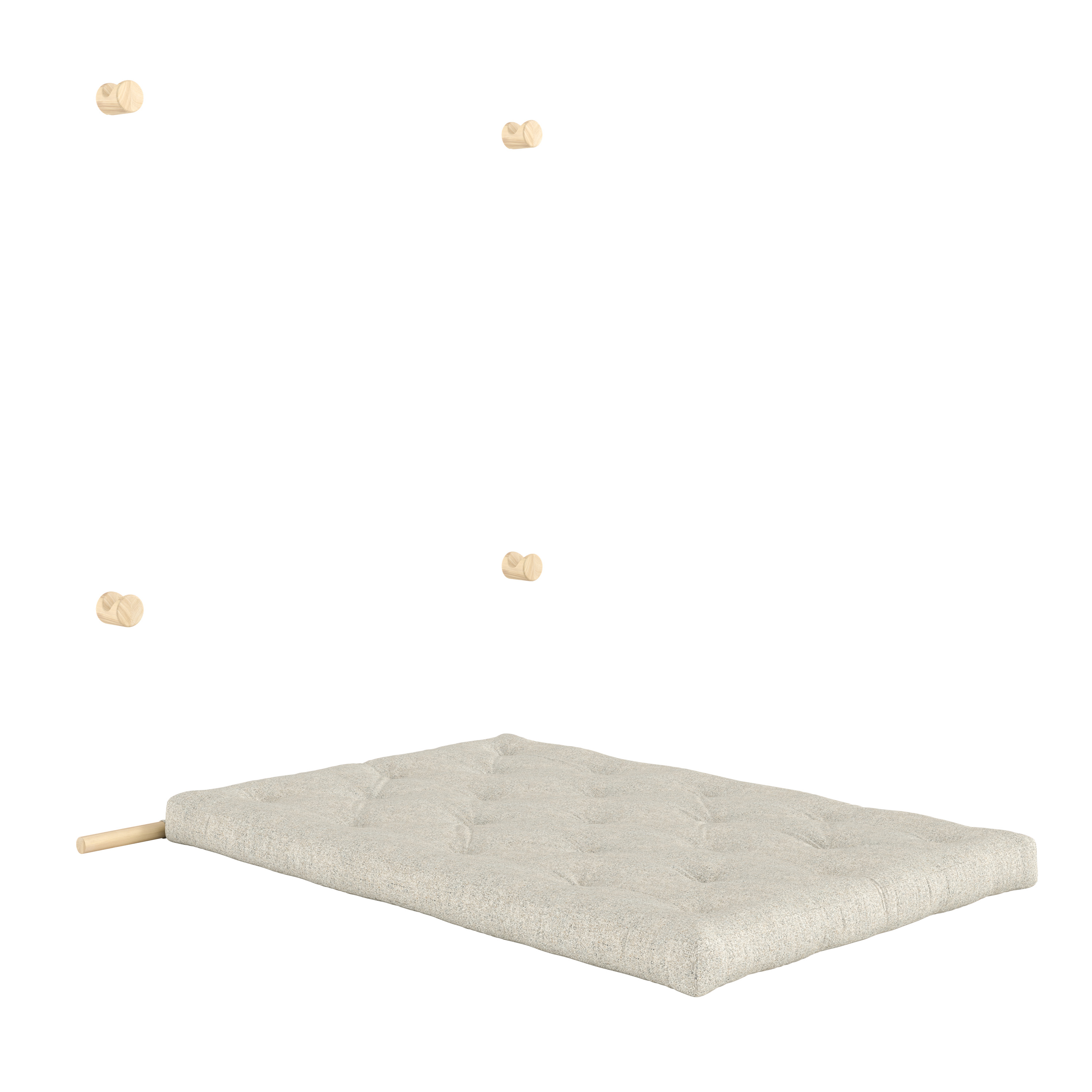 Karup Design Hooked Bäddsoffa Raw Soft Chalk 135x200