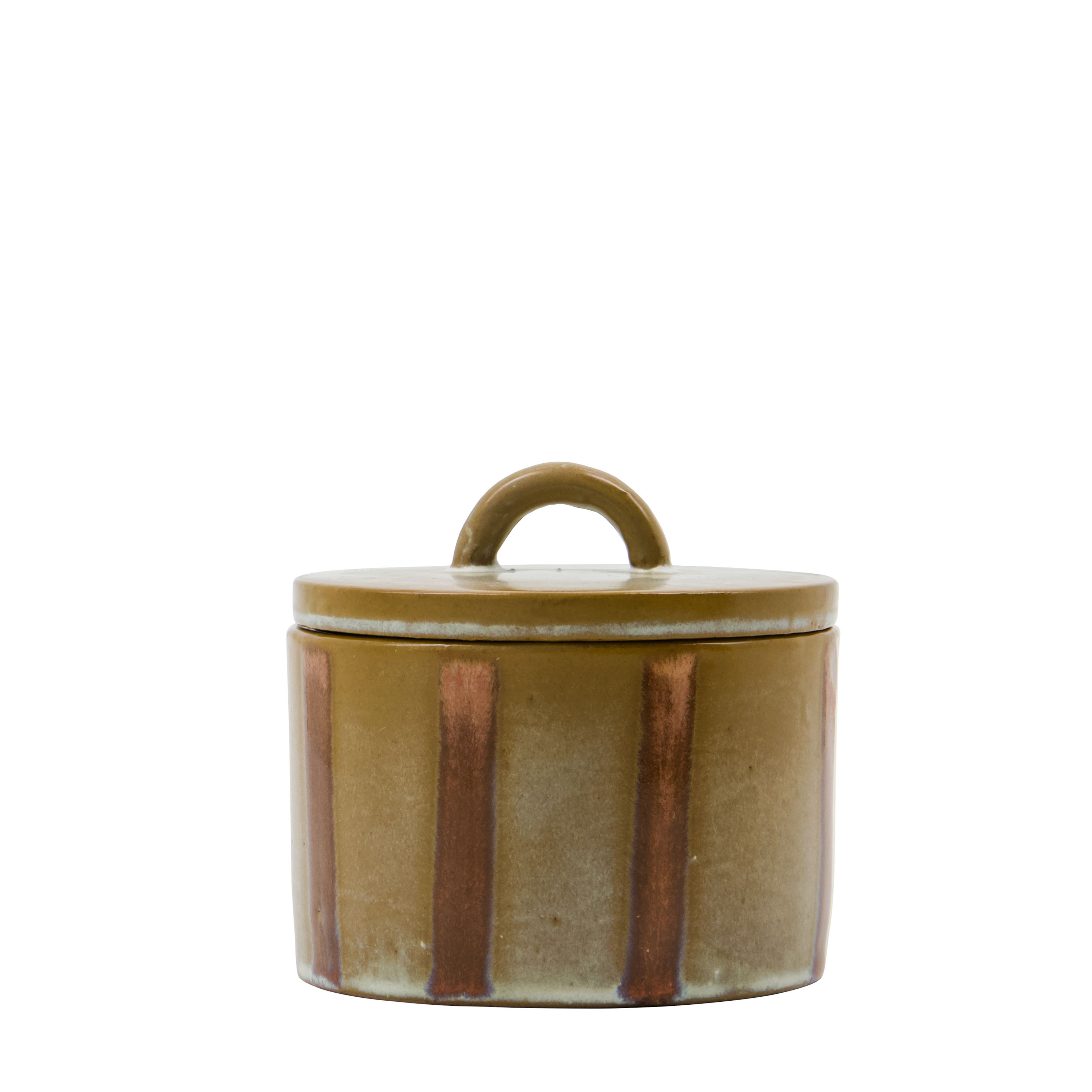 House Doctor Tallic Säilytyspurkki Musta/Ruskea/Hiekanväri 2 kappaletta