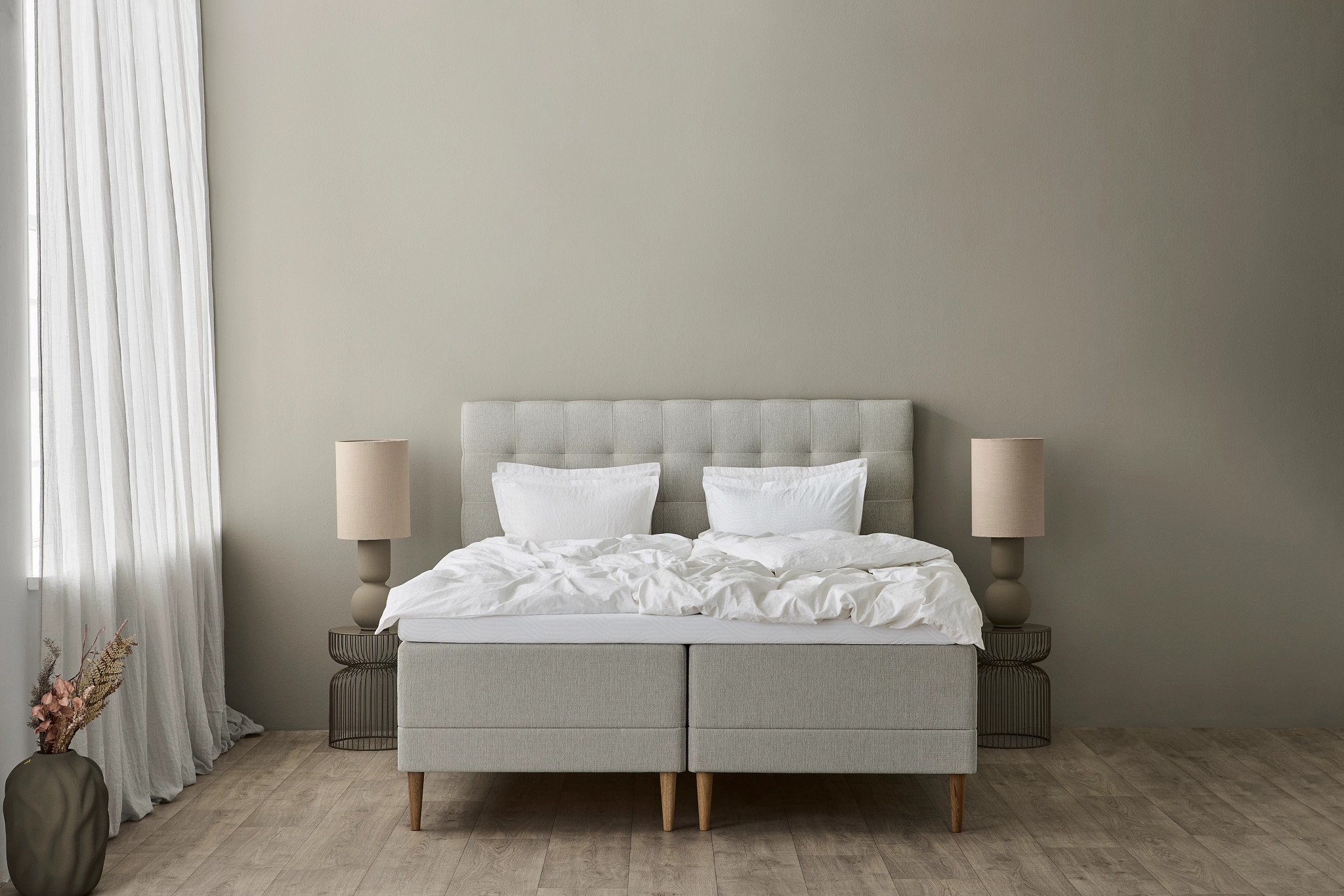 Tempur Promise Ramsäng Ivory 180x200 Pro Plus SmartCool 8cm Mjuk Rundat Ekben 19cm