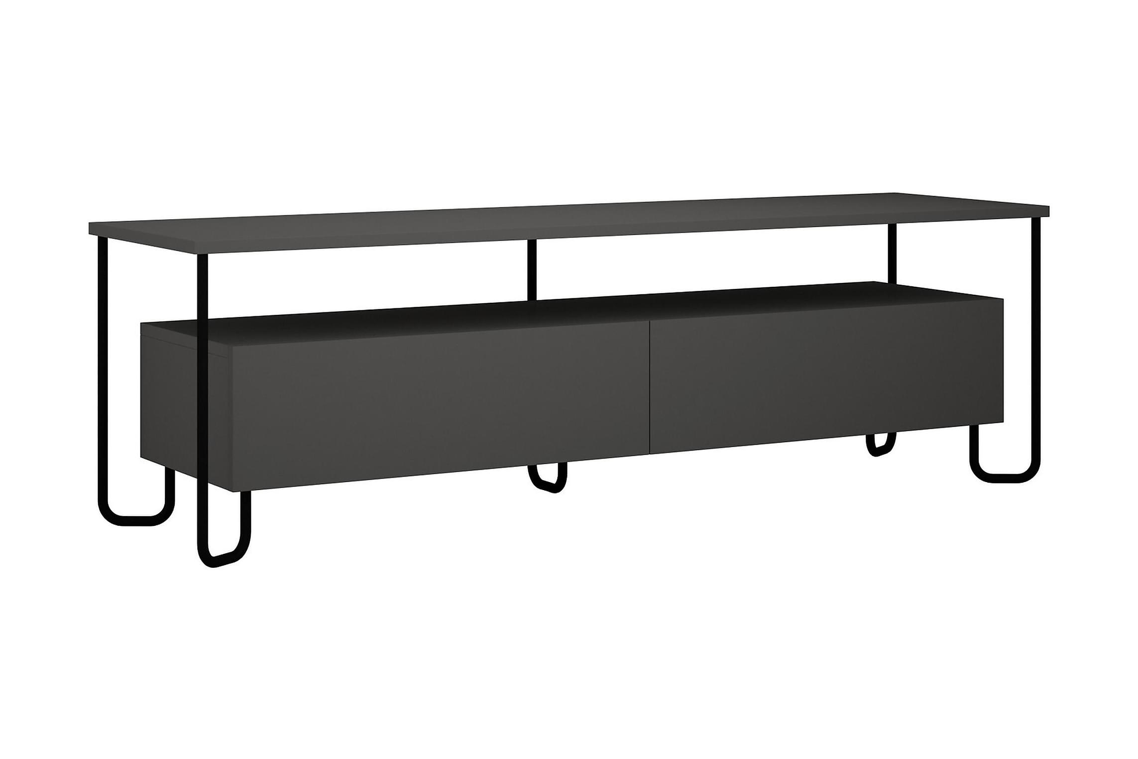 Nordic Home - Dylan Tv-Bänk Antacit 150cm - Svart