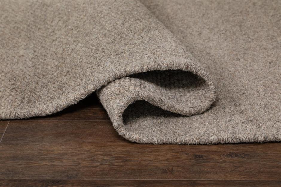 KM Carpets Elina Ull Gångmatta Grå 75x230