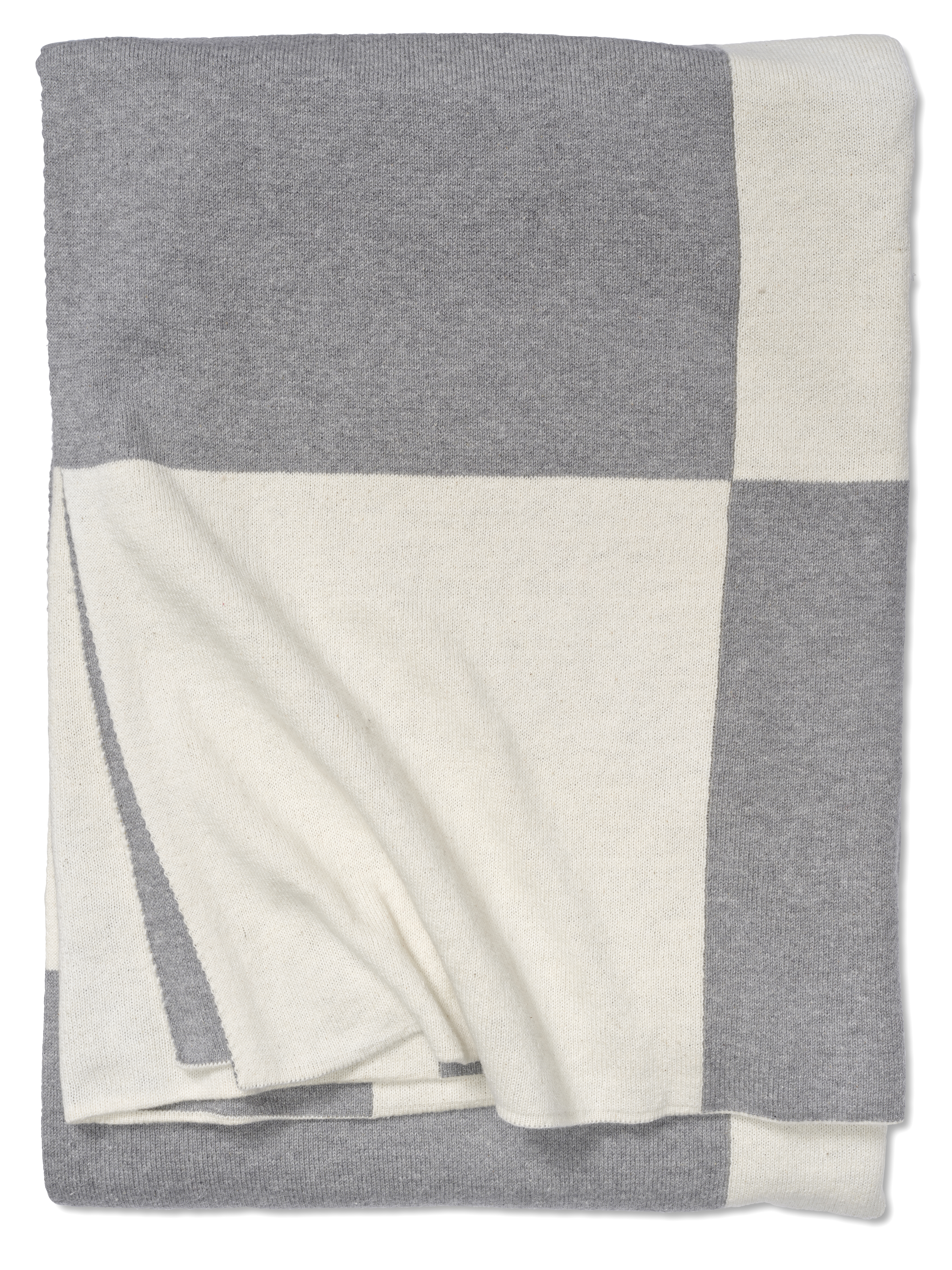 Square Pläd Grå 130x170