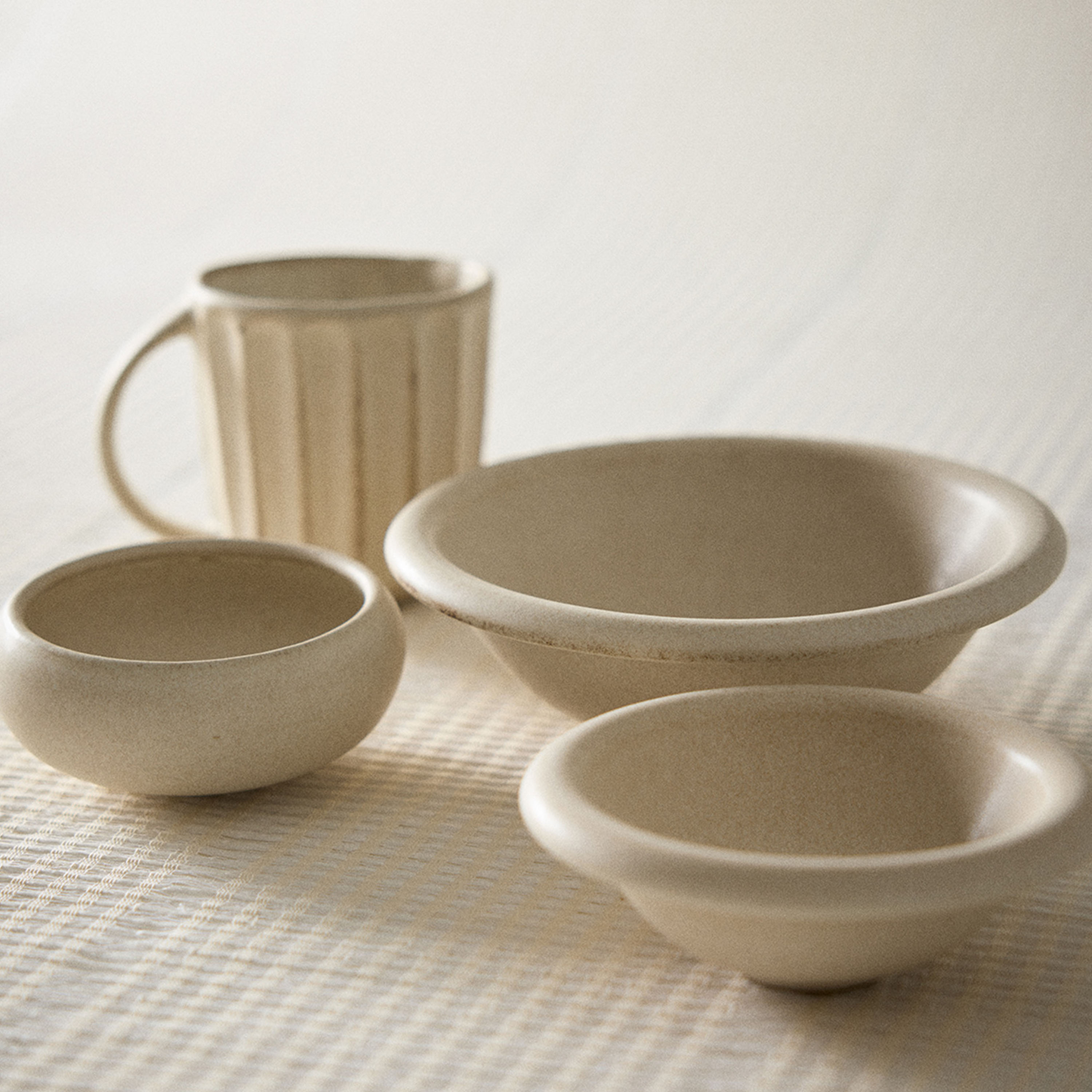 Tell me more Elba Skål Globe Sand Beige Xsmall 2-pakning