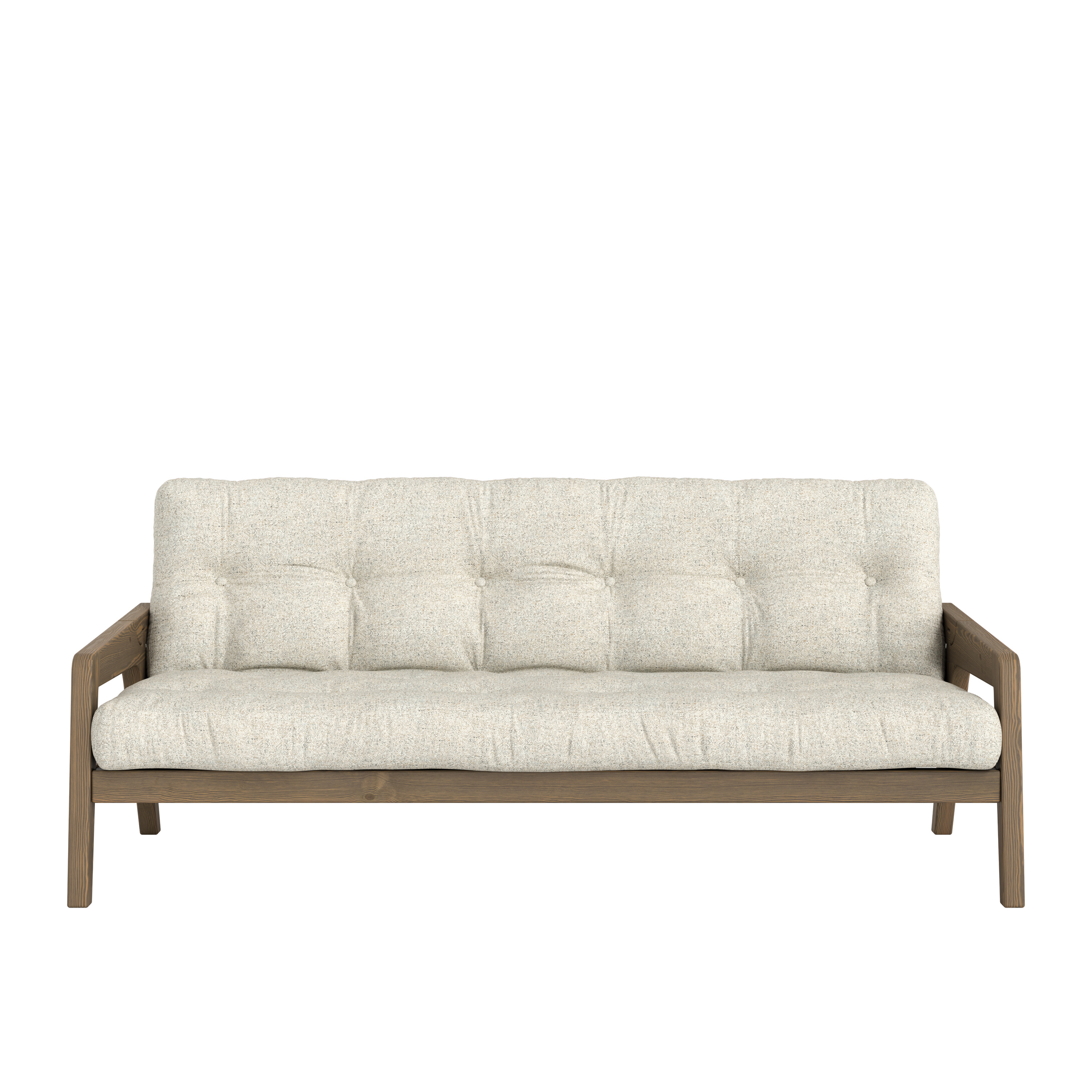 Grab Bäddsoffa Carob Brown Lacquered/Soft Chalk 204cm