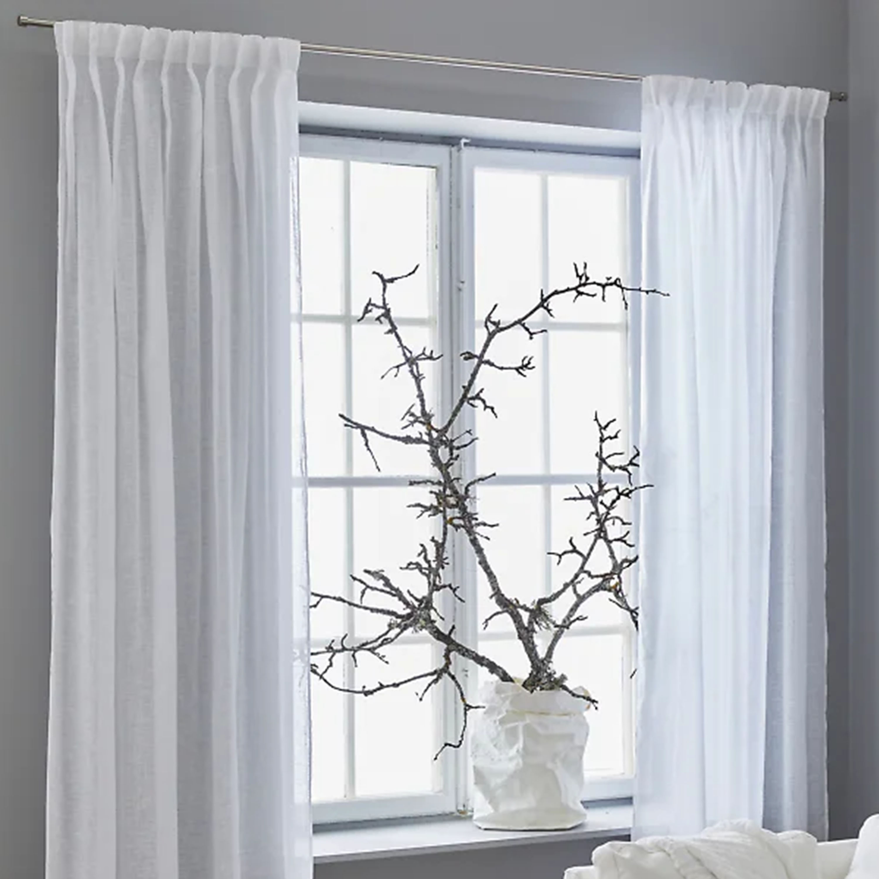 Himla Dalsland Gardinenlänge Leinen Optisch Weiß 290cm