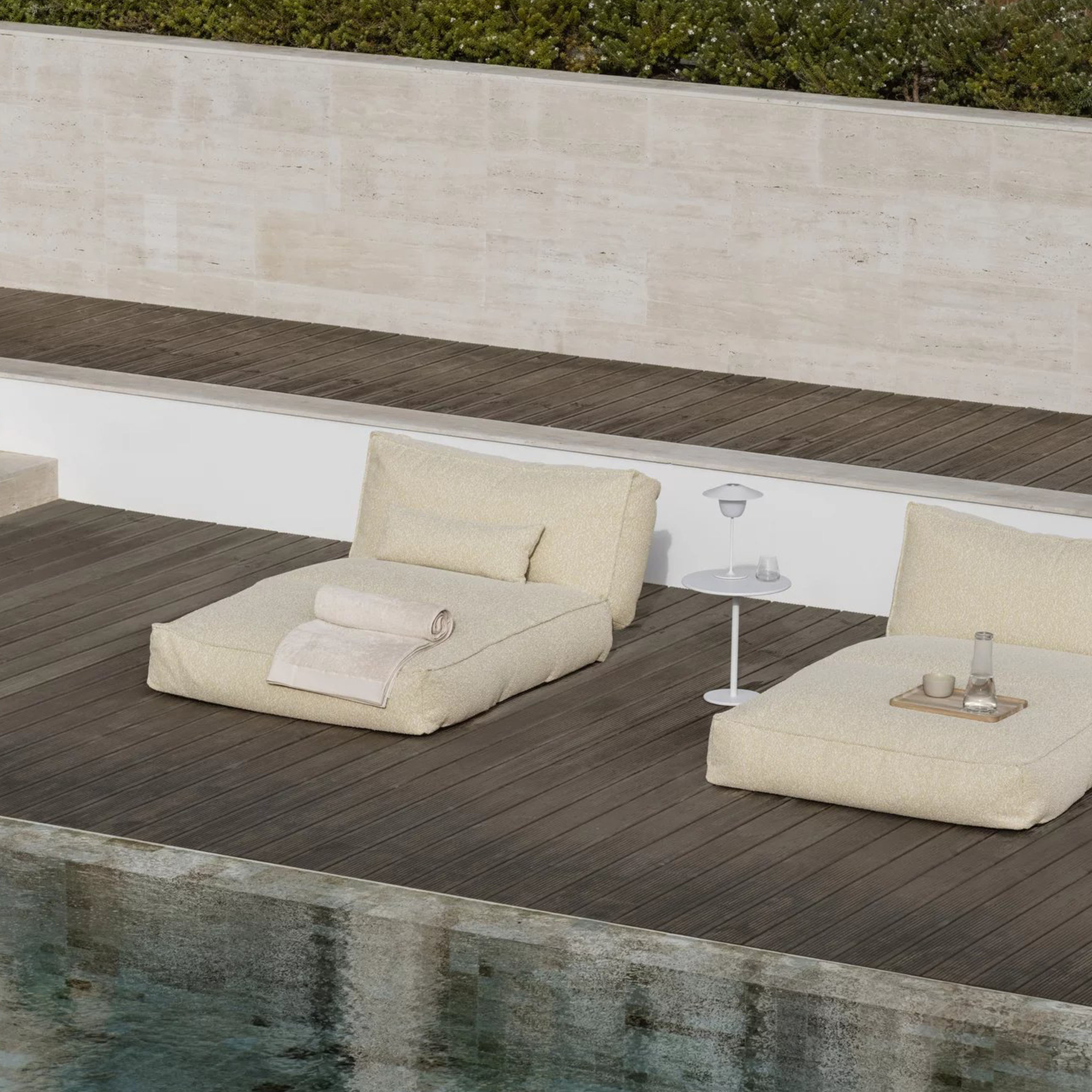 Blomus Stay Utendørs Sidebord Hvit Ø40