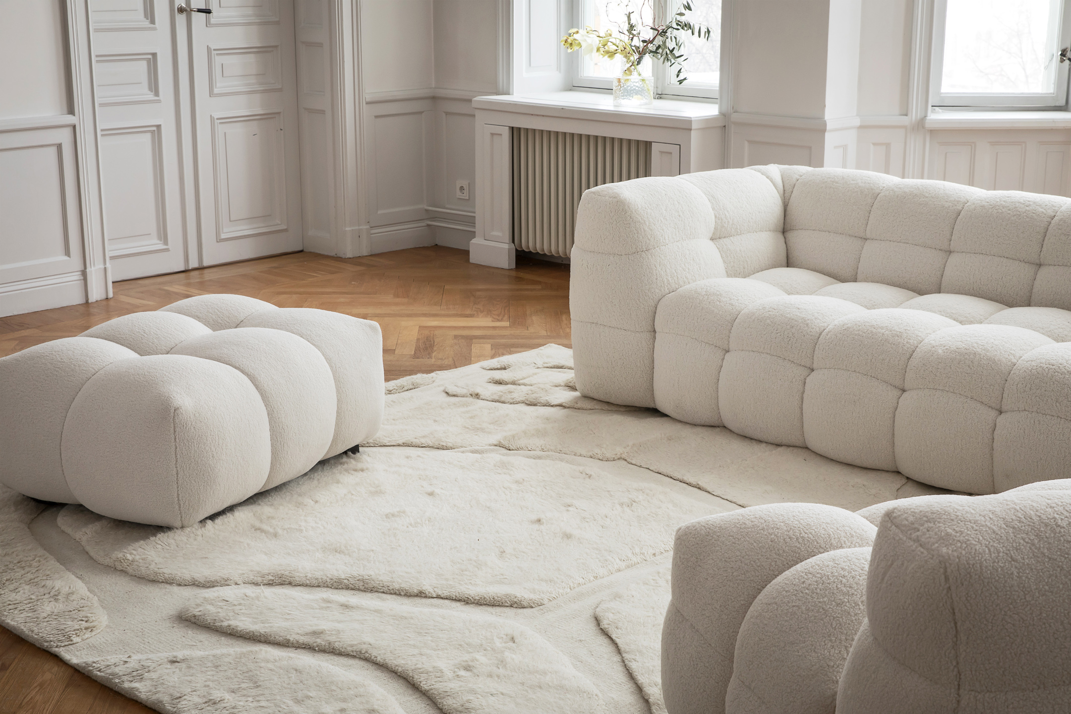 Sleepo Collection Vienna Wool Rug Offwhite 250x350