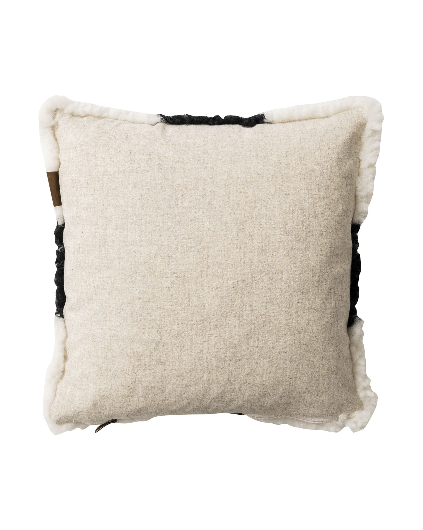 Shepherd Ruth Prydnadskudde Fårskinn Creme/Svart 40x40