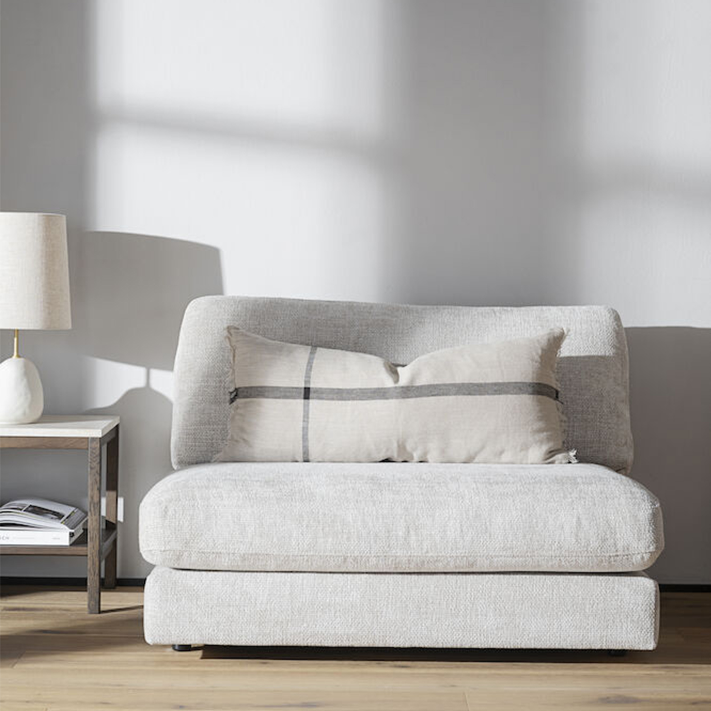 Rowico Home Duncan 1.5-sits Mittmodul Ljusgrå